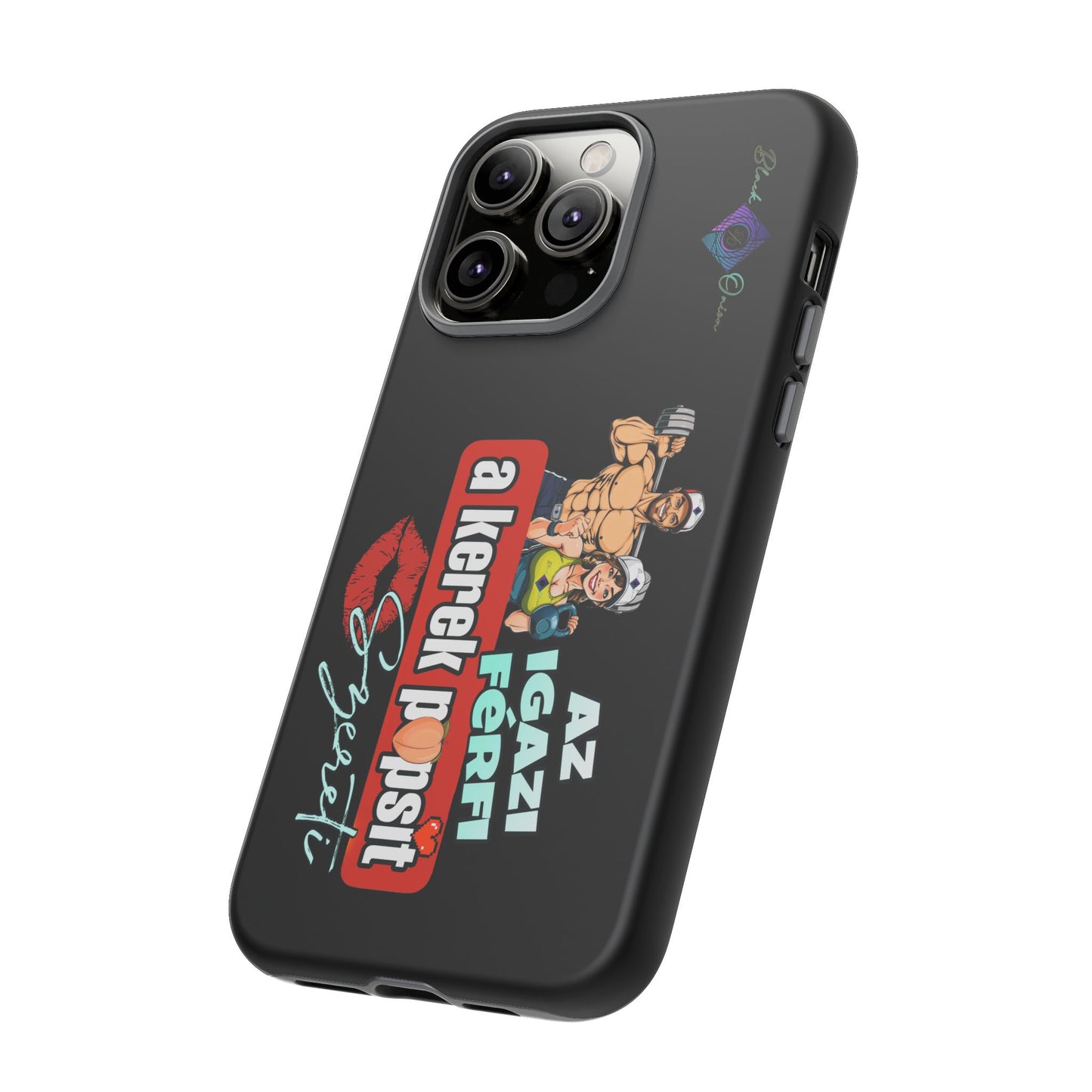 BlackOnion Brand New Phone Case - with Motivational Workout Motif ‘Az igazi férfi ‘💪🔥🫵