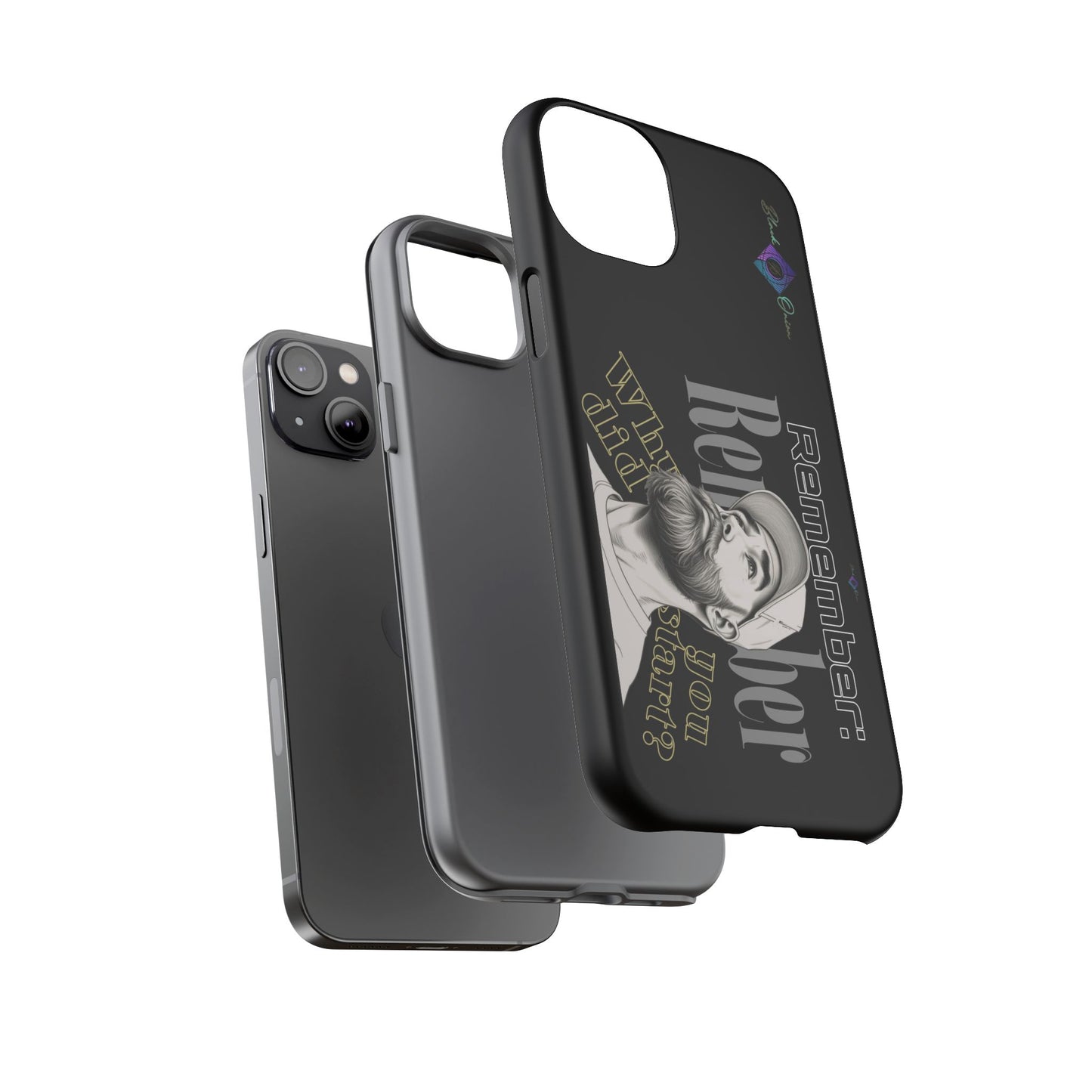 BlackOnion Brand New Phone Case - with Motivational Workout Motif’Remember ‘💪🔥🫵