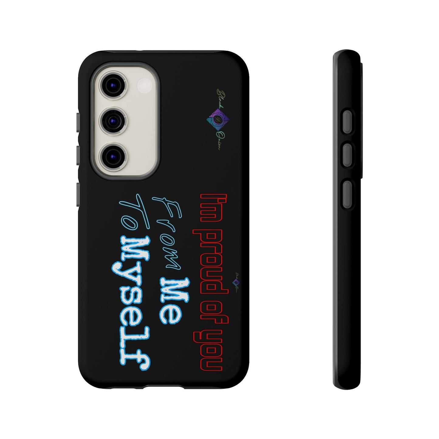 BlackOnion Brand New Phone Case - with Motivational Workout Motif’I’m proud of you ‘💪🔥🫵
