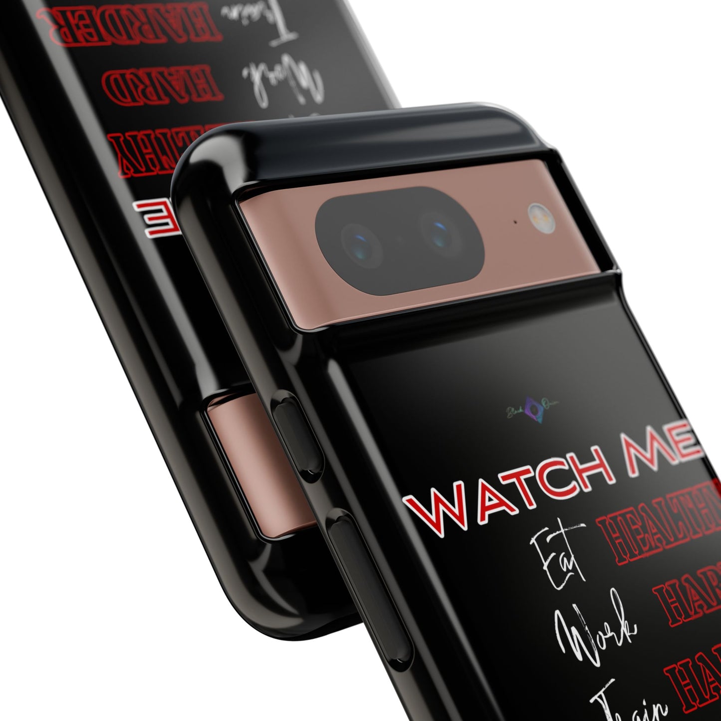 BlackOnion Phone Case -with Motivational Motif 'Watch Me' 💪🔥🫵