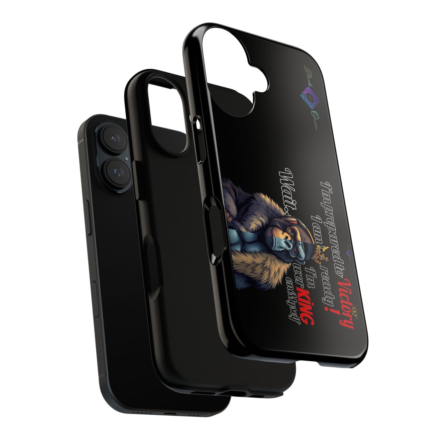 BlackOnion Brand New Phone Case - with Motivational Workout Motif’Victory 👑‘💪🔥🫵