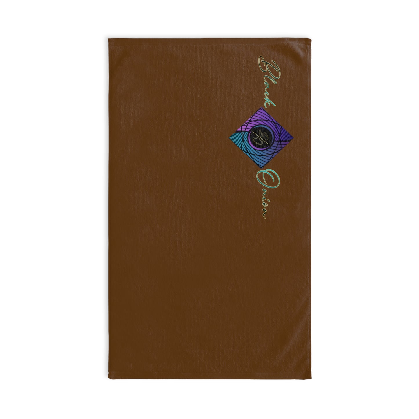 BlackOnion Chic Hand Towel with Stylish BlackOnion Design and Brown colour 🔥💪