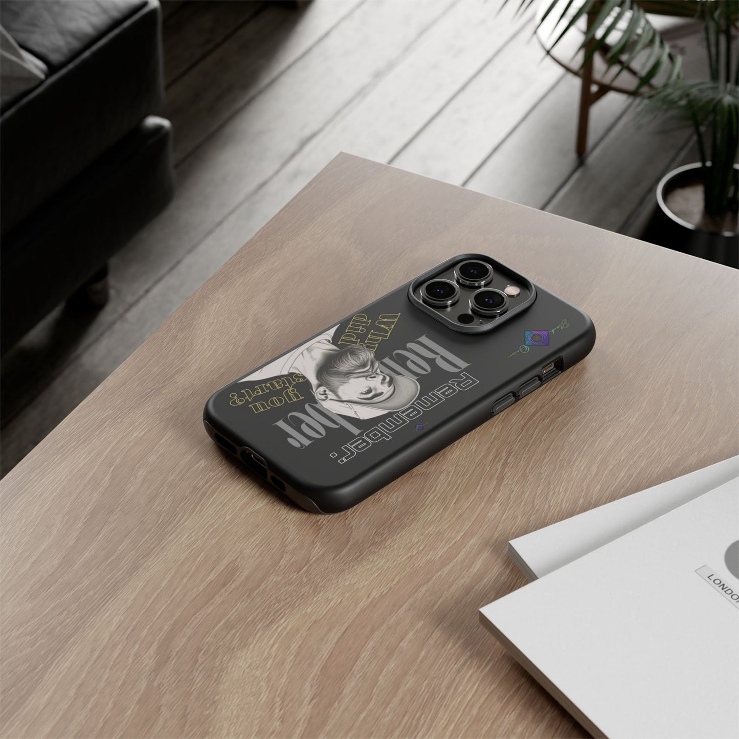 BlackOnion Brand New Phone Case - with Motivational Workout Motif’Remember ‘💪🔥🫵
