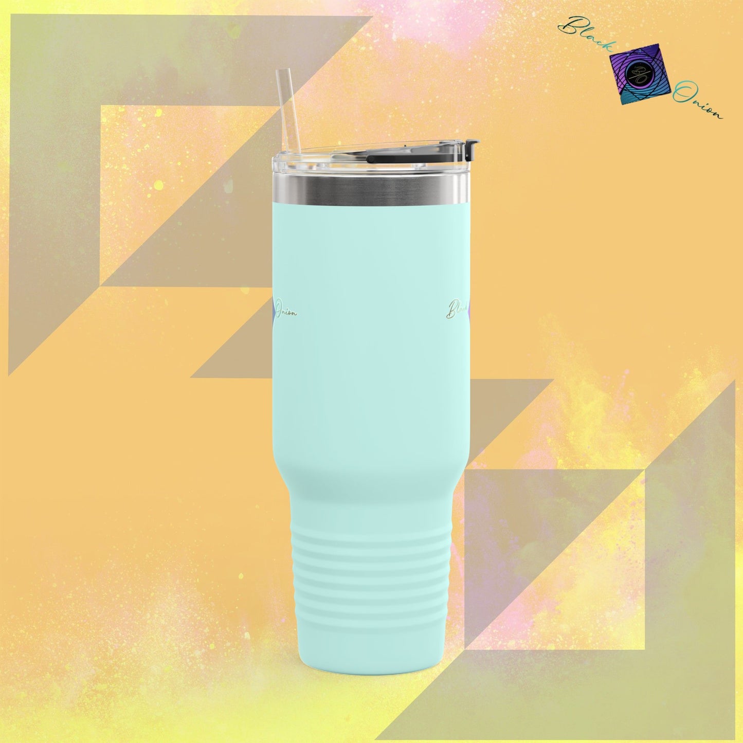 BlackOnion Travel Mug - 40oz with Straw