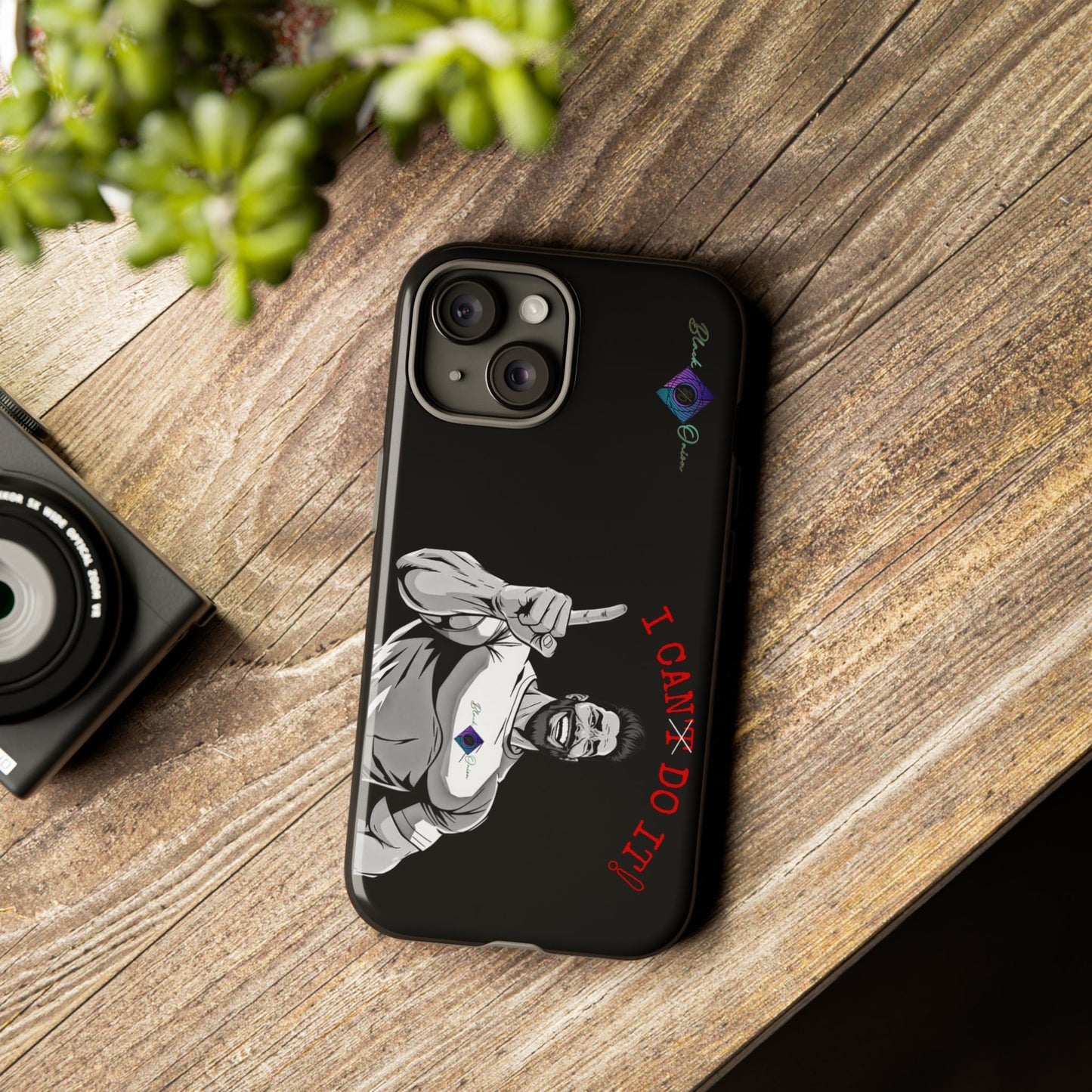 BlackOnion Brand New Phone Case - with Motivational Workout Motif’I Can Do It ‘💪🔥🫵
