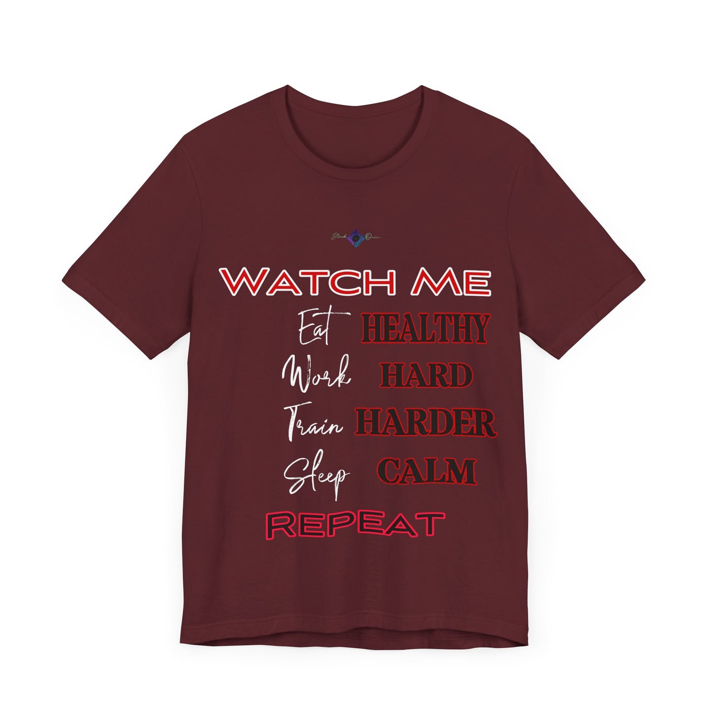 BlackOnion "Watch Me" T-Shirt with Workout Motif V3 ๐ช๐ฅ
