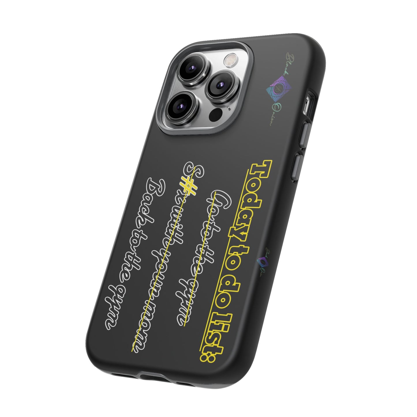 BlackOnion Brand New Phone Case - with Motivational Workout Motif’Today to do list ‘💪🔥🫵
