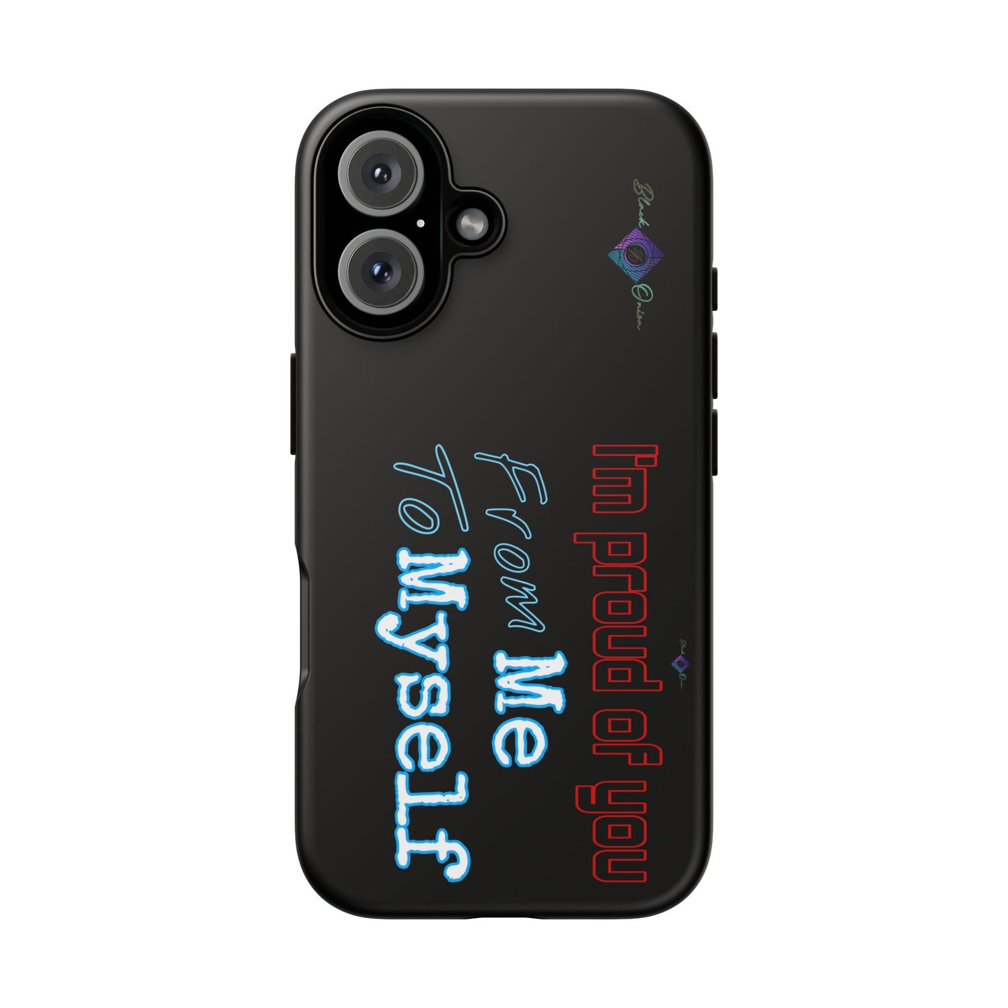 BlackOnion Brand New Phone Case - with Motivational Workout Motif’I’m proud of you ‘💪🔥🫵