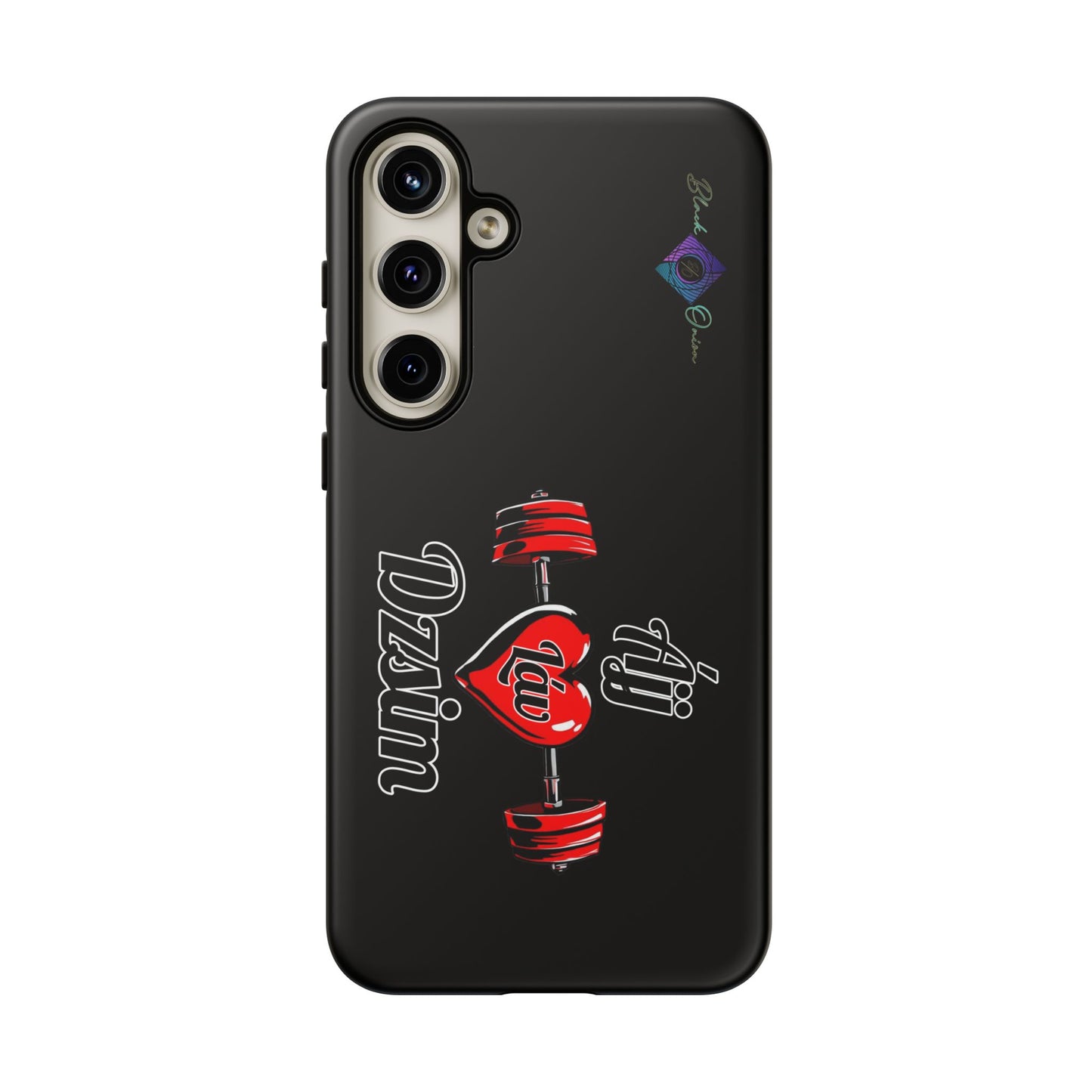 BlackOnion Brand New Phone Case - with Motivational Workout Motif’Ájj Láv Dzsim ‘💪🔥🫵