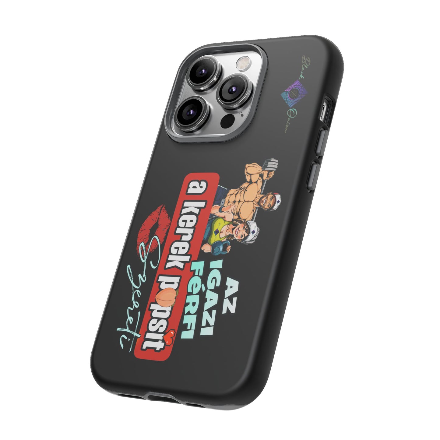BlackOnion Brand New Phone Case - with Motivational Workout Motif ‘Az igazi férfi ‘💪🔥🫵
