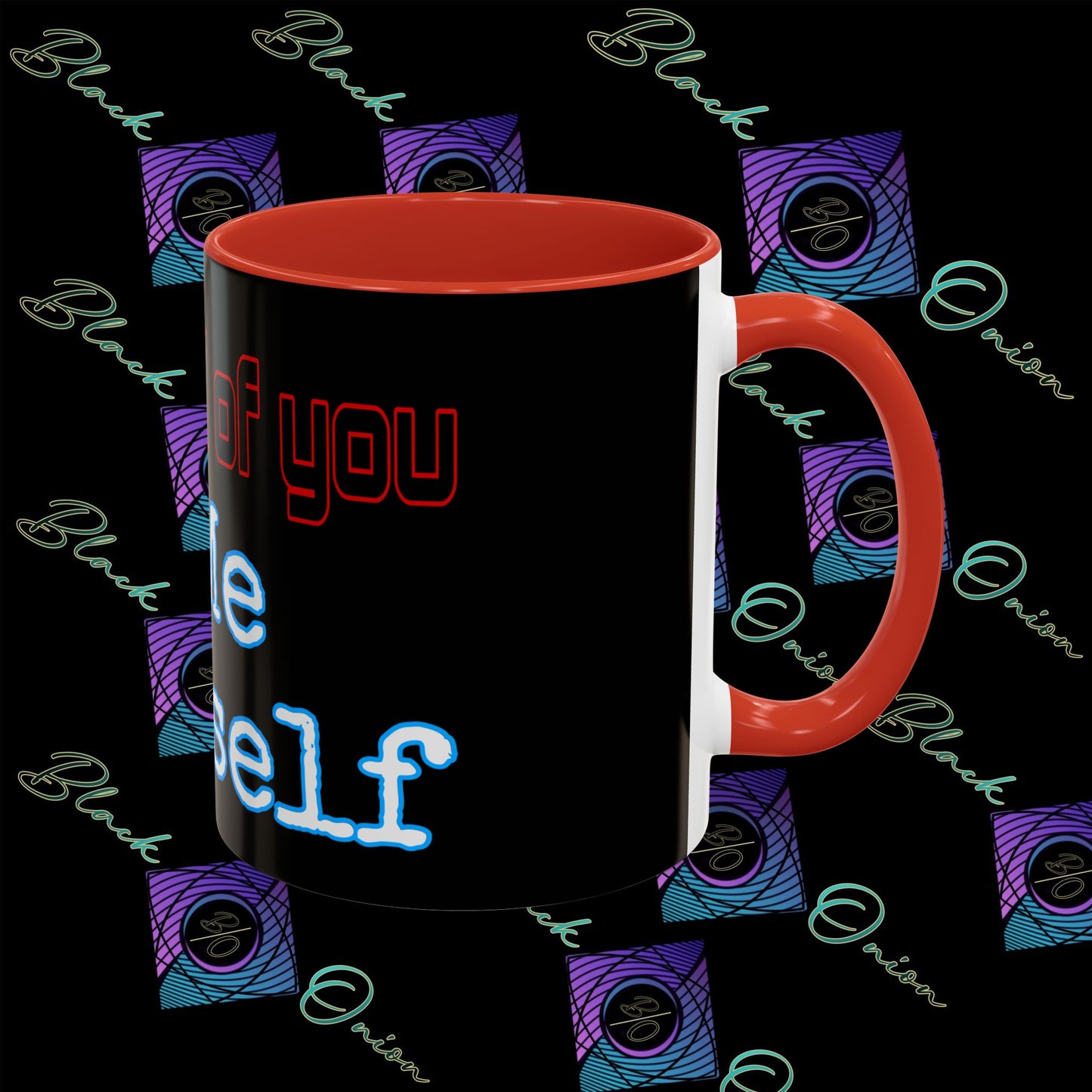 BlackOnion Coffee Mug 2 with Workout Motif ‘ I’m proud of you’🫵🔥💪