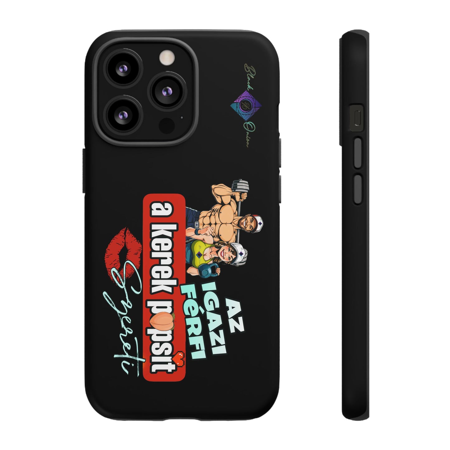 BlackOnion Brand New Phone Case - with Motivational Workout Motif ‘Az igazi férfi ‘💪🔥🫵