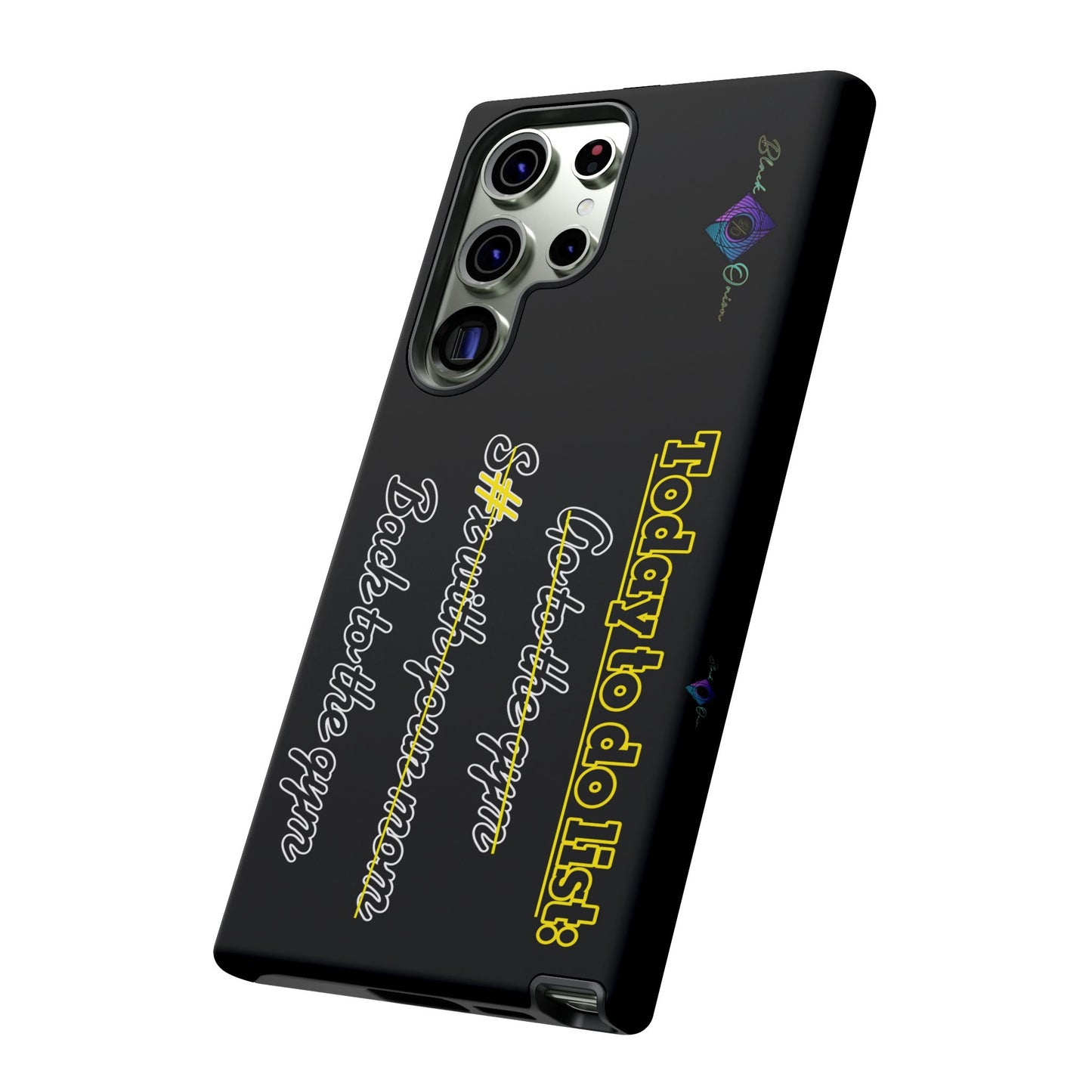 BlackOnion Brand New Phone Case - with Motivational Workout Motif’Today to do list ‘💪🔥🫵