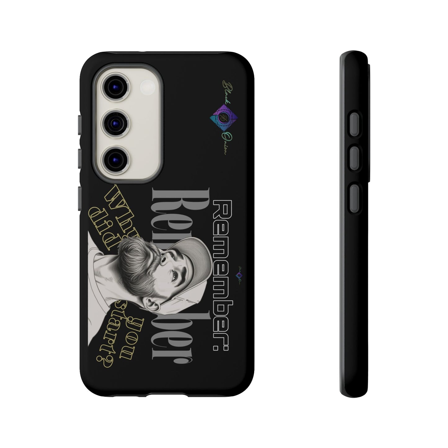 BlackOnion Brand New Phone Case - with Motivational Workout Motif’Remember ‘💪🔥🫵
