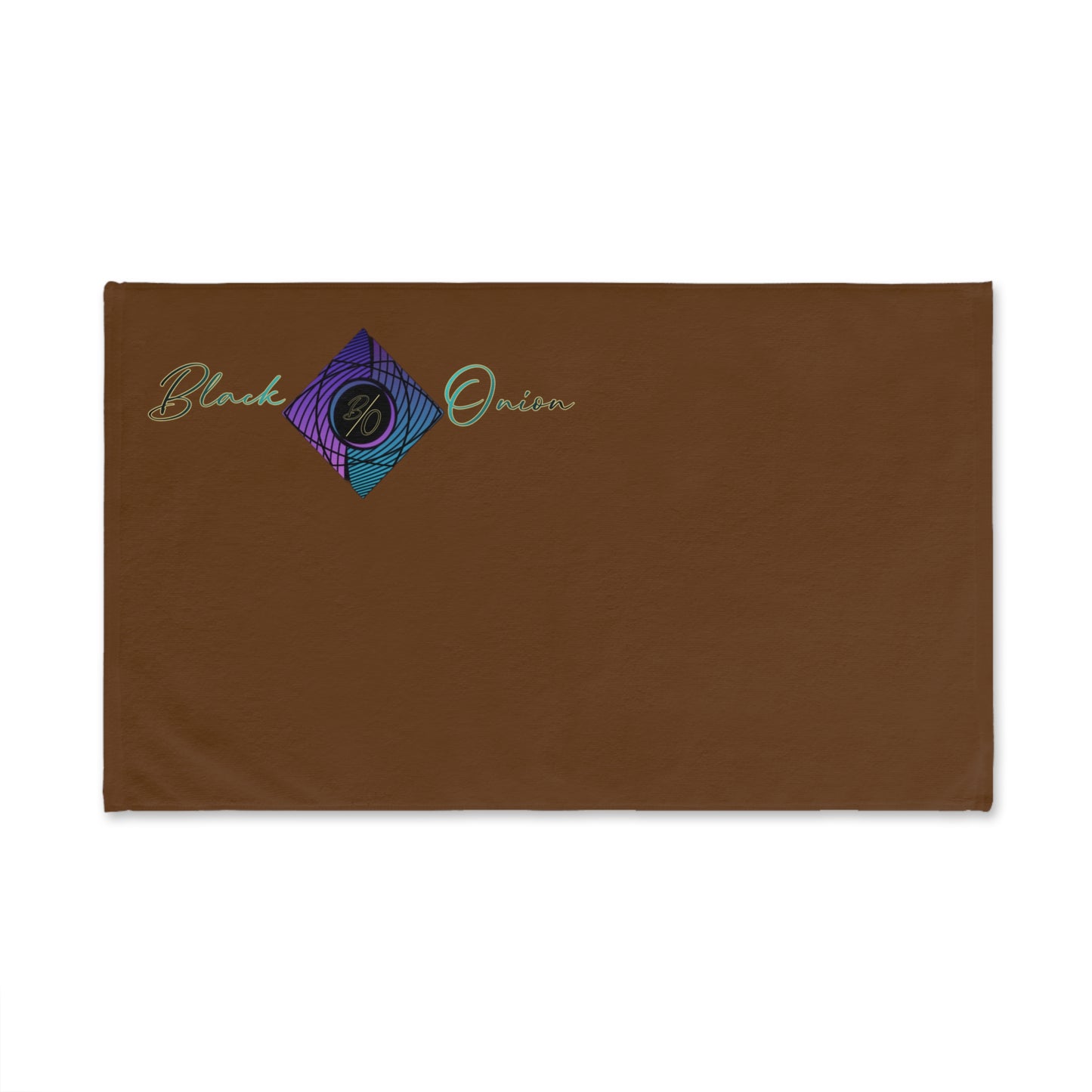 BlackOnion Chic Hand Towel with Stylish BlackOnion Design and Brown colour 🔥💪