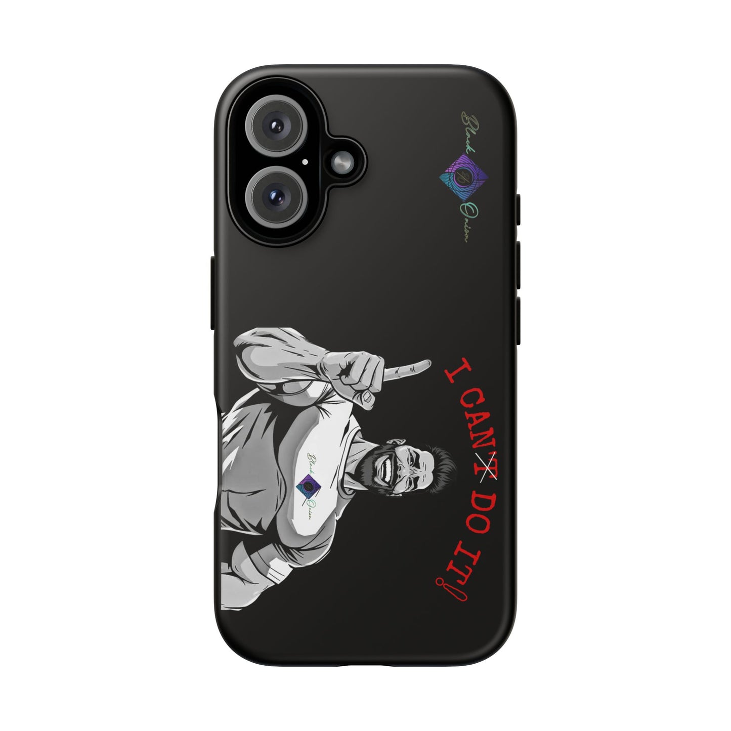 BlackOnion Brand New Phone Case - with Motivational Workout Motif’I Can Do It ‘💪🔥🫵