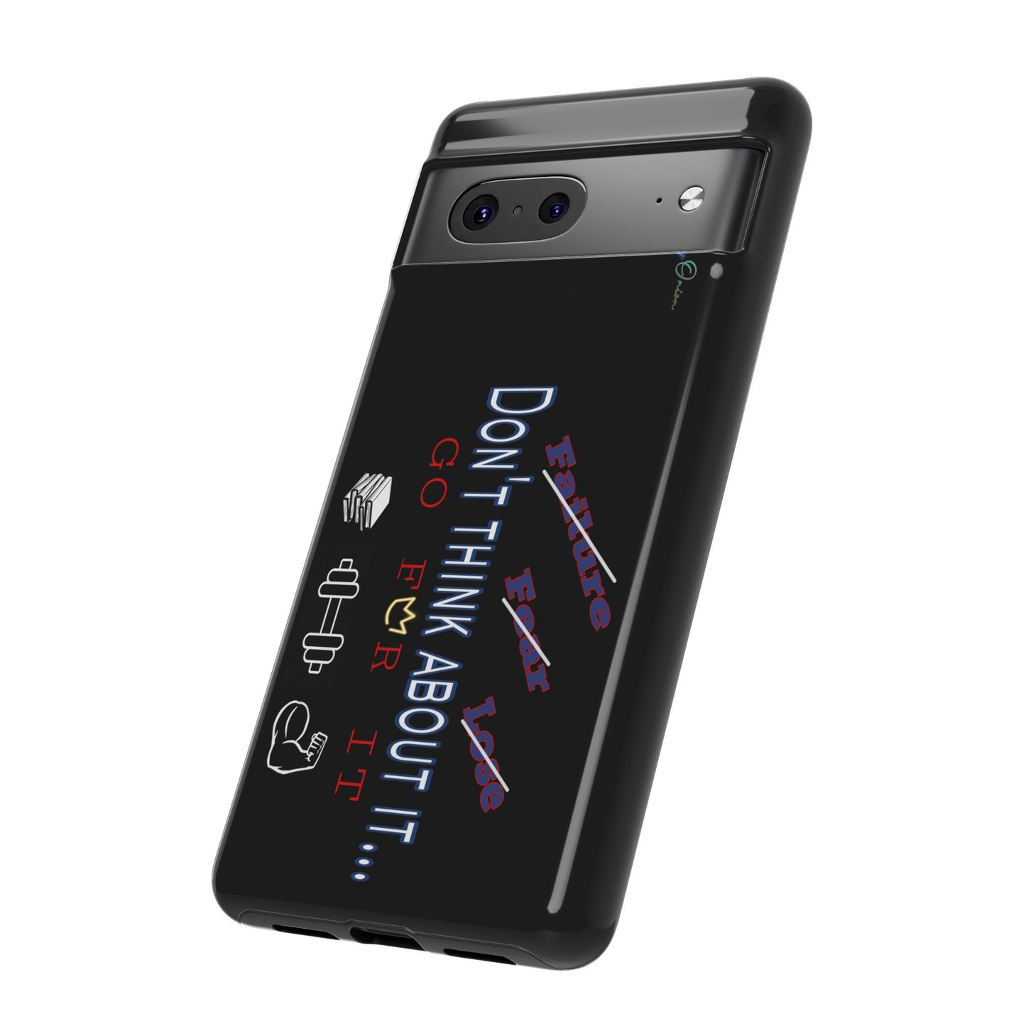 BlackOnion Brand New Phone Case - with Motivational Workout Motif’Don’t think ‘💪🔥🫵