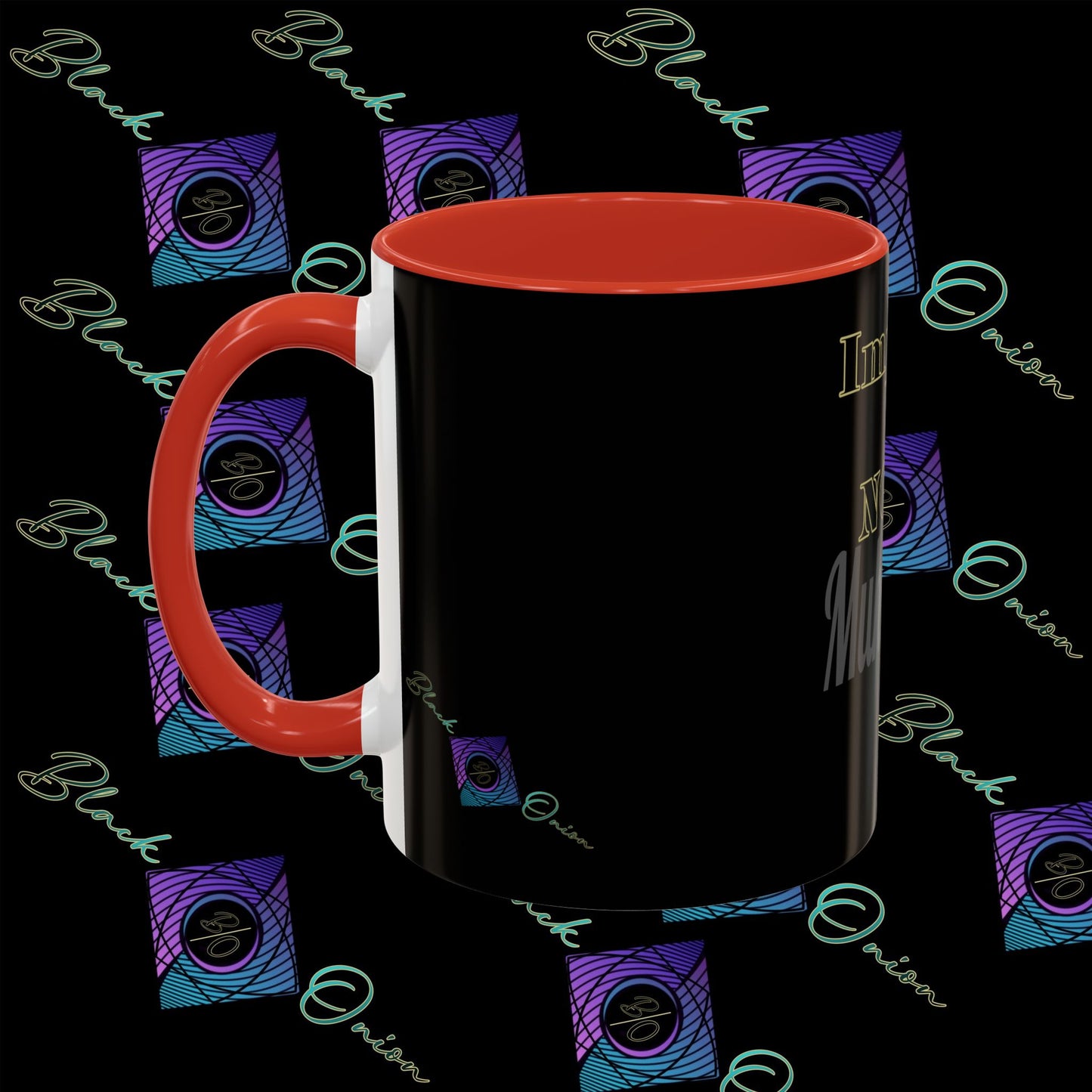 BlackOnion Coffee Mug 2 with Workout Motif ‘Impossible is NothingV2’🫵🔥💪