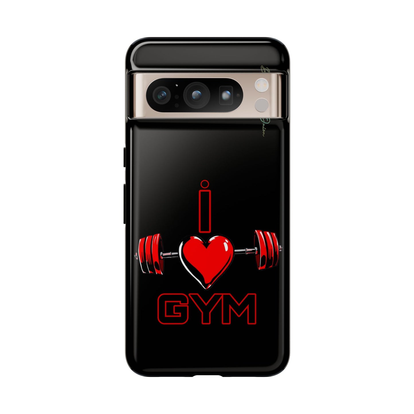 BlackOnion Brand New Phone Case - with Motivational Workout Motif’I Love Gym ‘💪🔥🫵