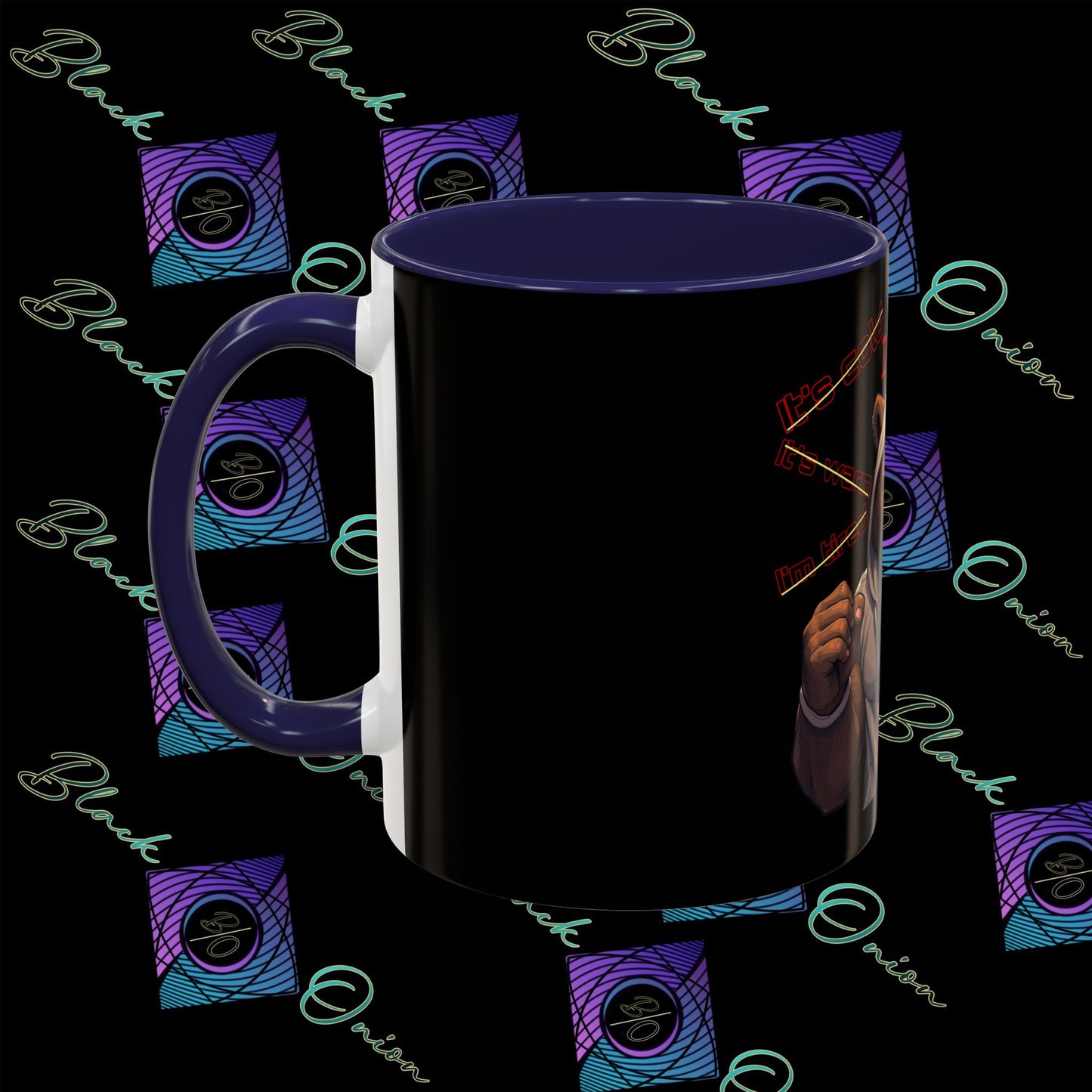 BlackOnion Coffee Mug - 11oz with Workout Motif ‘Mike 13’🔥💪🫵