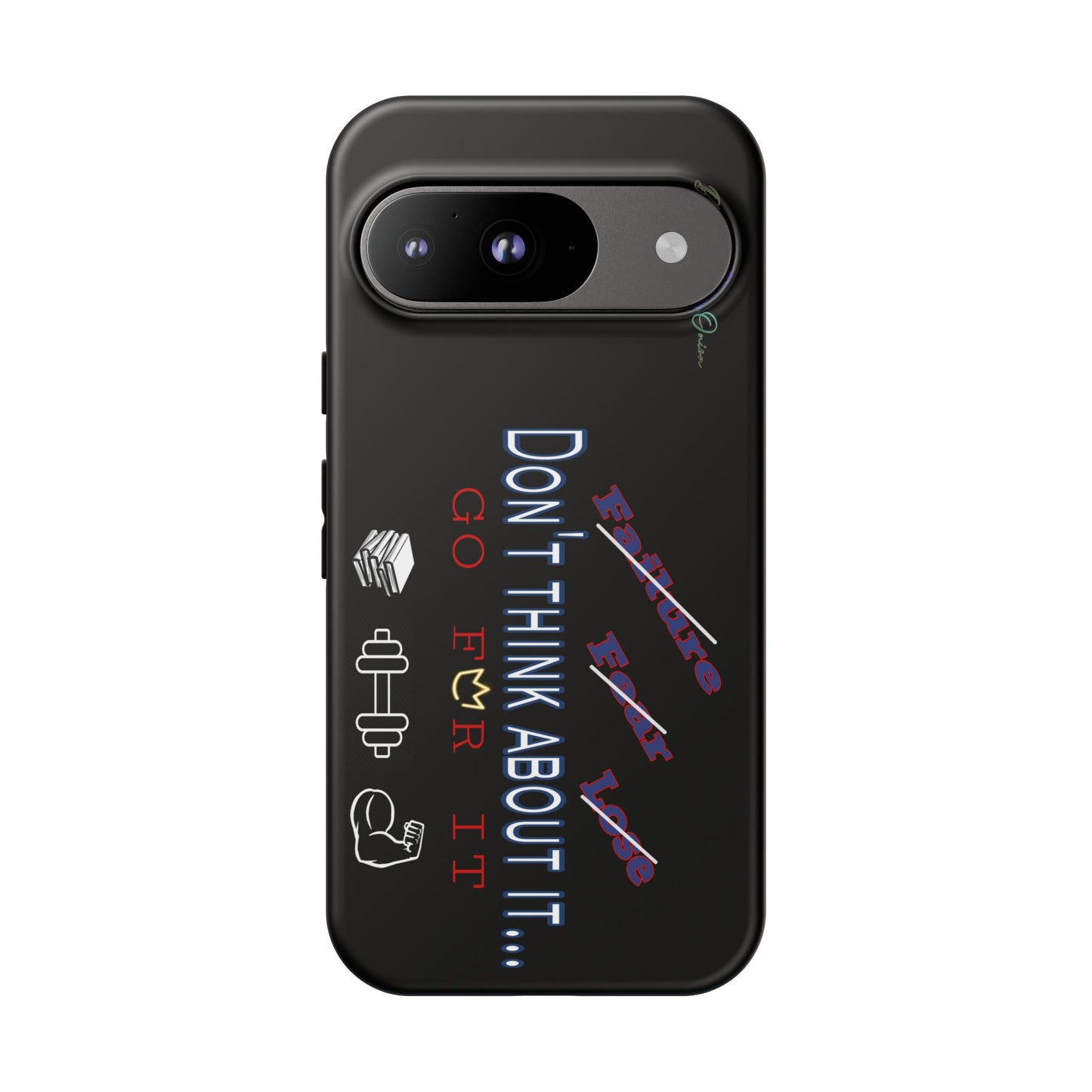 BlackOnion Brand New Phone Case - with Motivational Workout Motif’Don’t think ‘💪🔥🫵