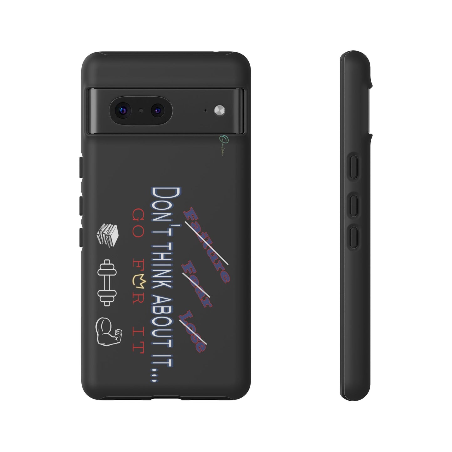 BlackOnion Brand New Phone Case - with Motivational Workout Motif’Don’t think ‘💪🔥🫵