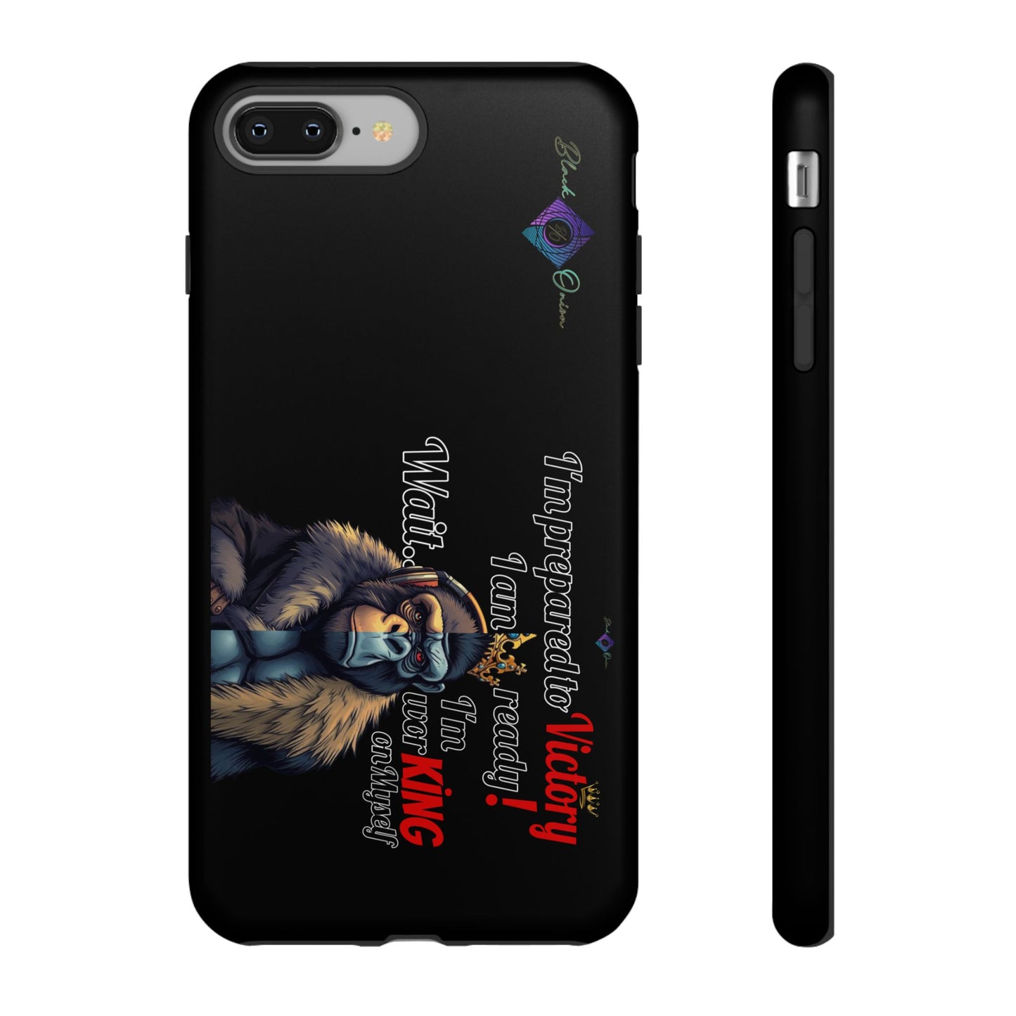 BlackOnion Brand New Phone Case - with Motivational Workout Motif’Victory 👑‘💪🔥🫵