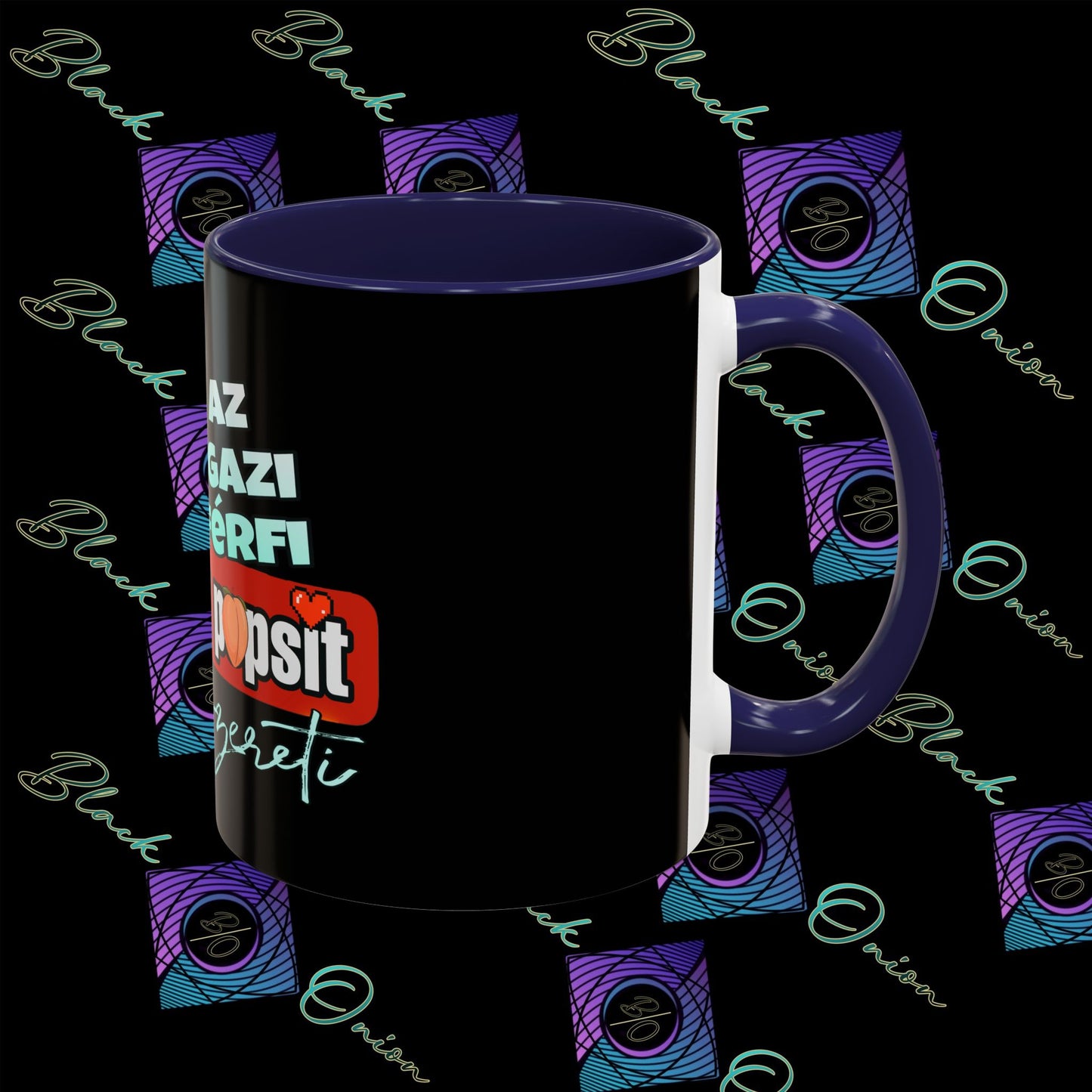 BlackOnion Coffee Mug - 11oz with Workout Motif ‘Az igazi férfi’🔥💪🫵