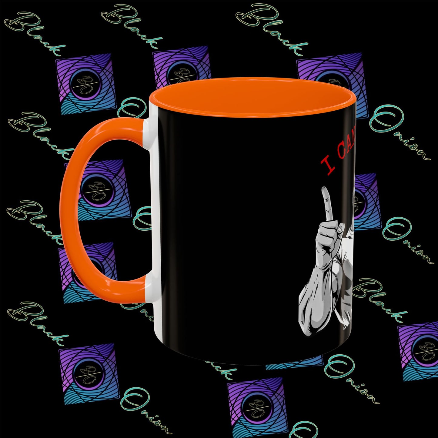 BlackOnion Coffee Mug 2 with Workout Motif ‘I Can Do It V2’🫵🔥💪
