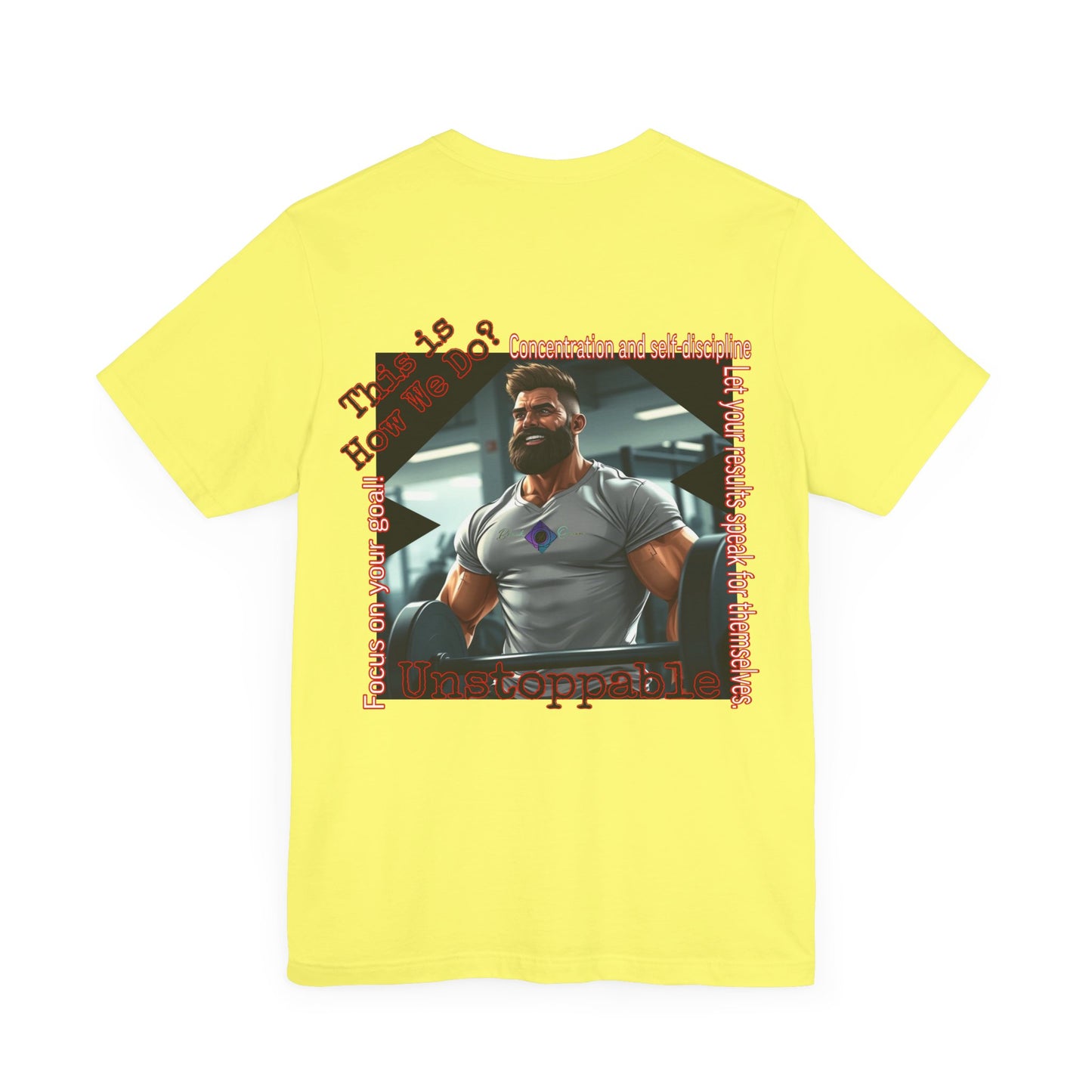 BlackOnion T-shirt with Workout Motif “Unstoppable “💪🔥🫵