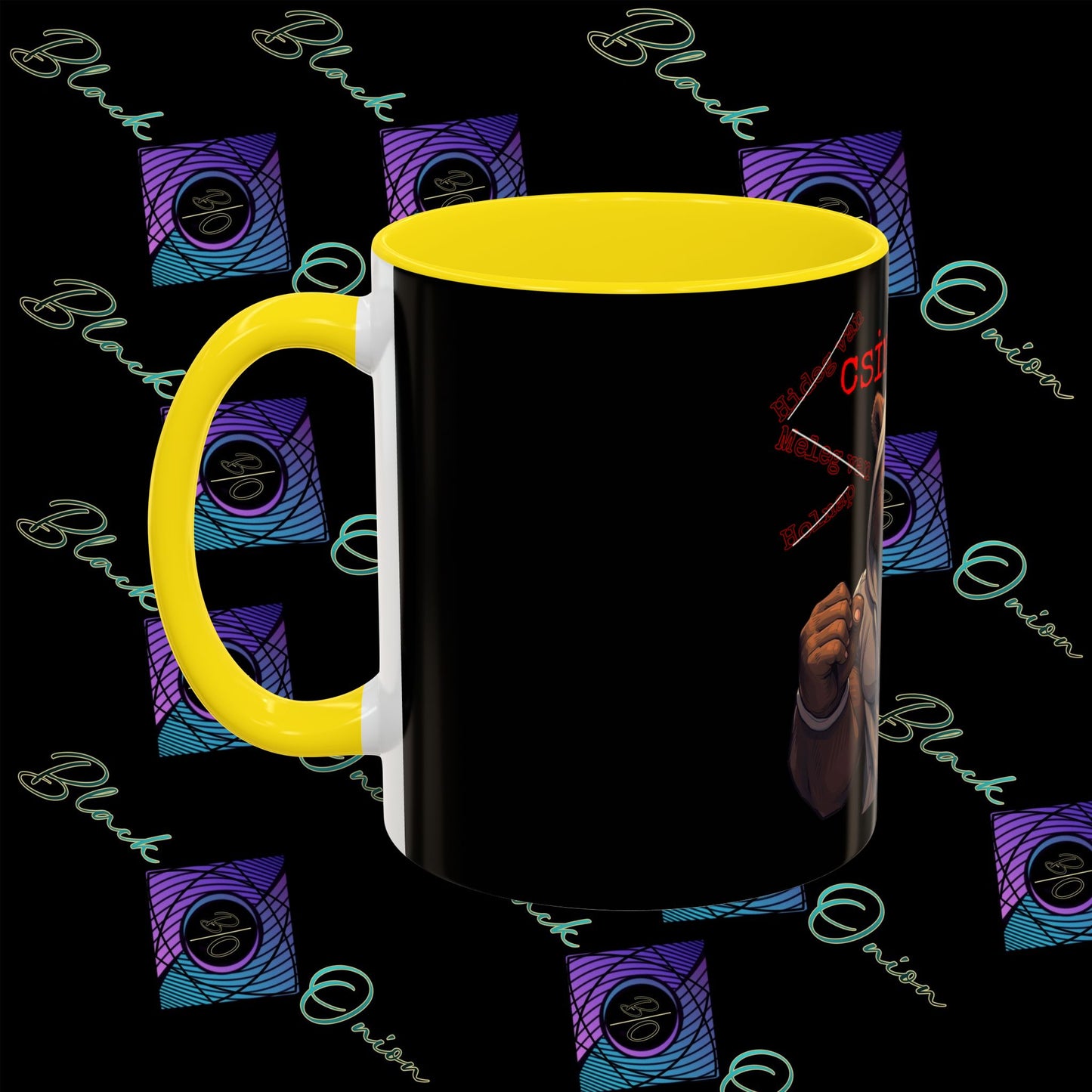 BlackOnion Coffee Mug - 11oz with Workout Motif ‘Mike 13 V2 ’🔥💪🫵