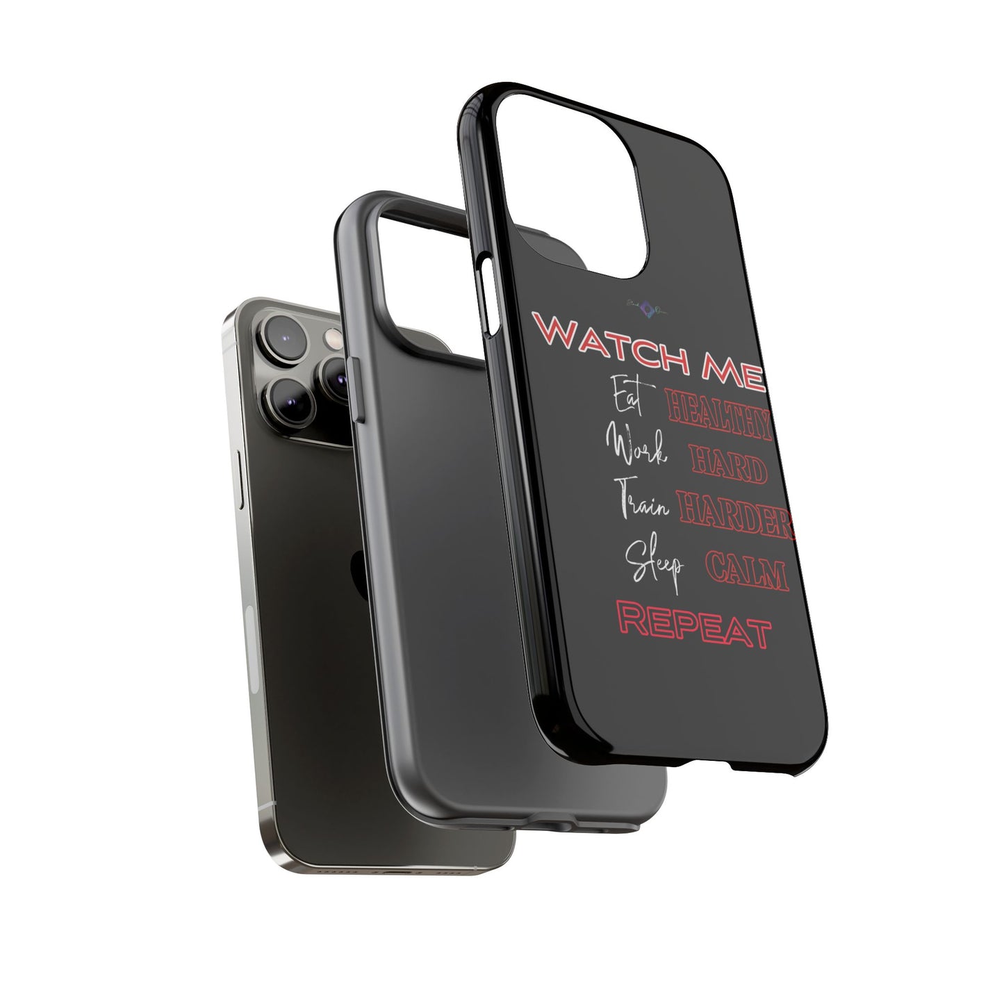 BlackOnion Phone Case -with Motivational Motif 'Watch Me' 💪🔥🫵