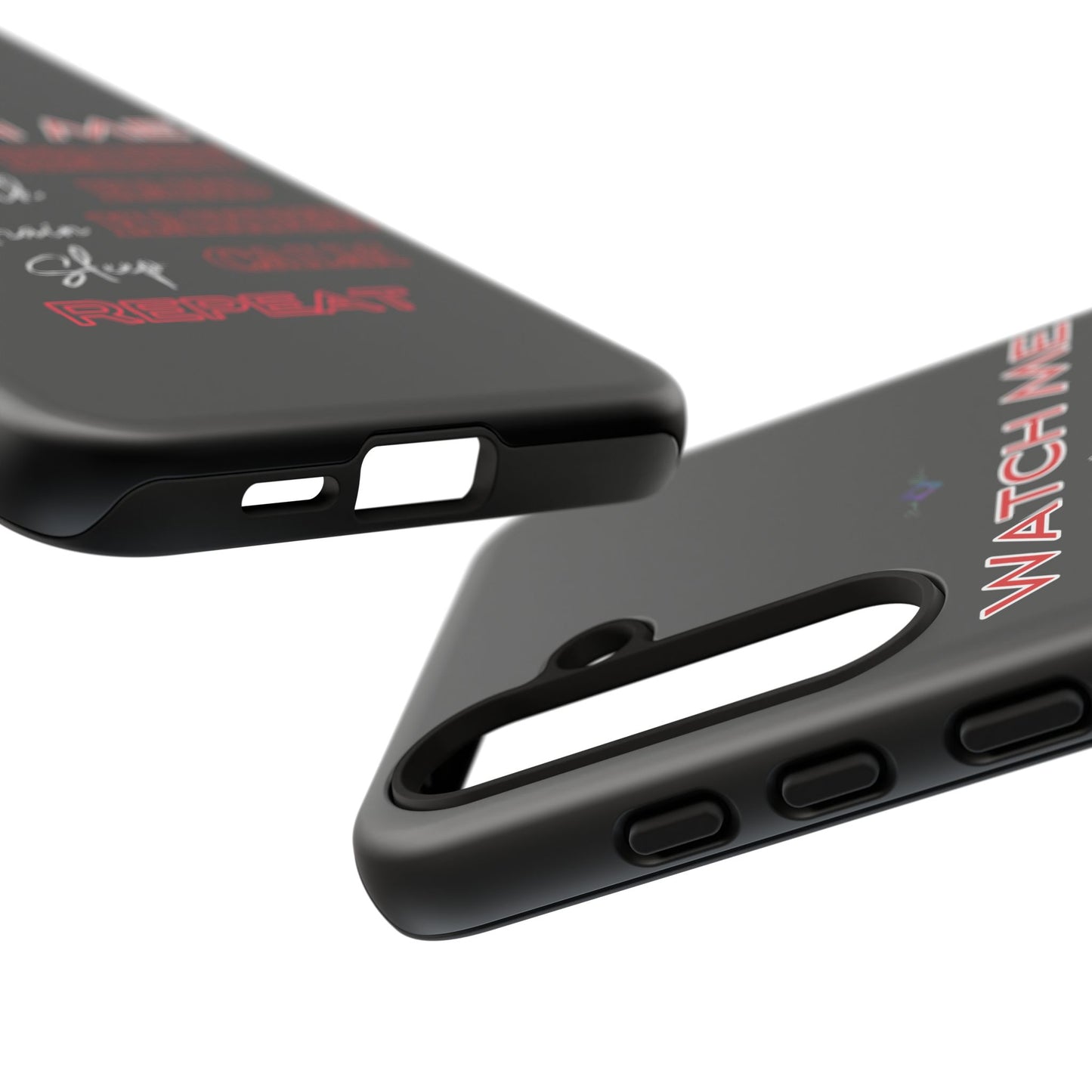 BlackOnion Phone Case -with Motivational Motif 'Watch Me' 💪🔥🫵