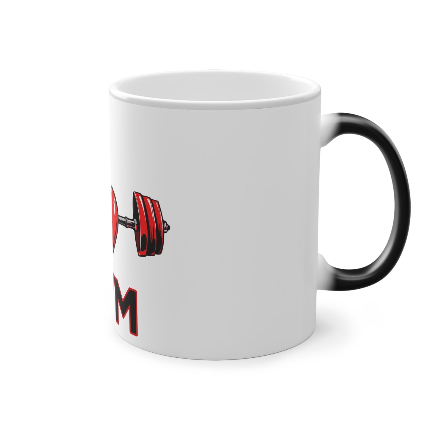 BlackOnion Color Changing Mug with Workout Motif ‘I Love Gym’ 💪🔥🫵