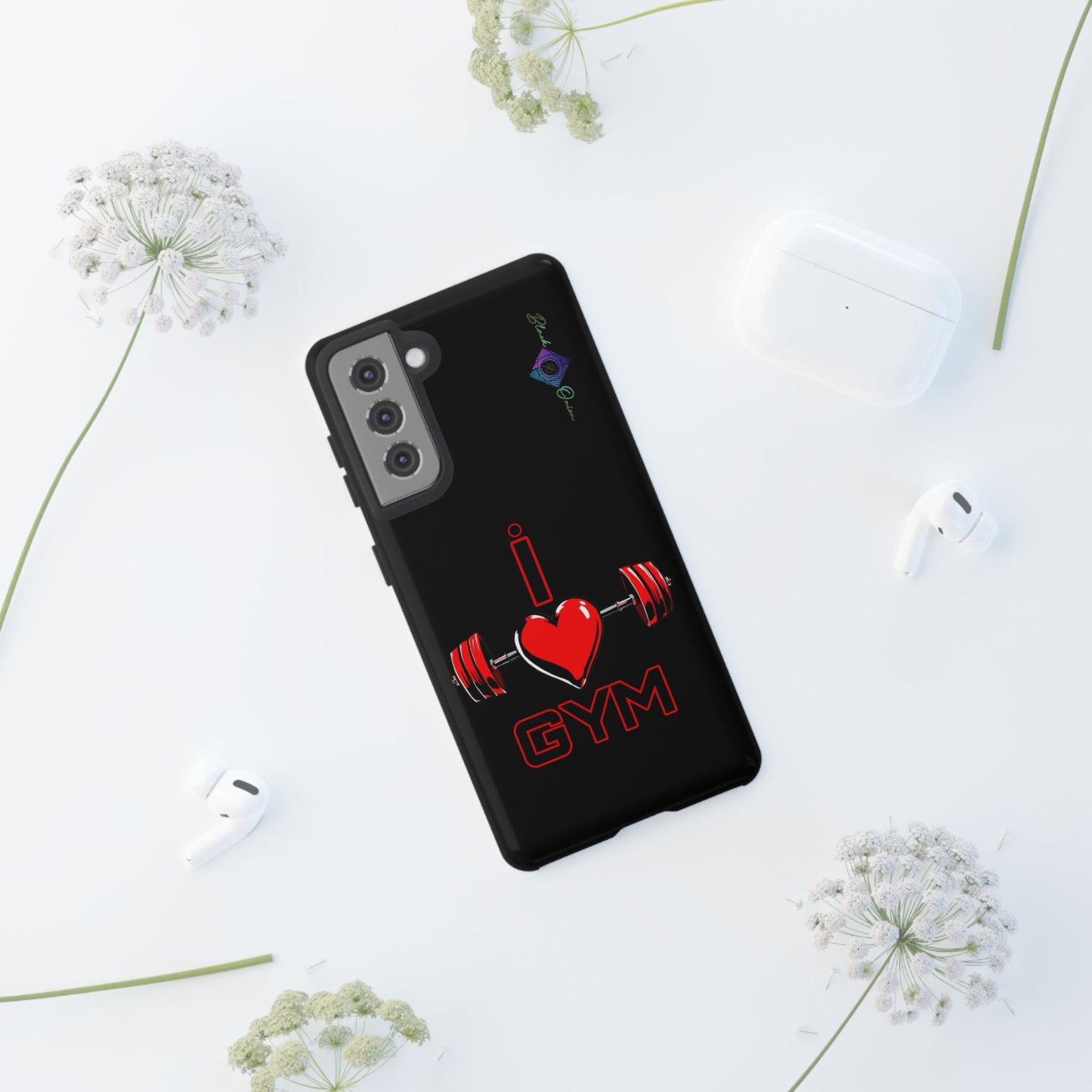 BlackOnion Brand New Phone Case - with Motivational Workout Motif’I Love Gym ‘💪🔥🫵