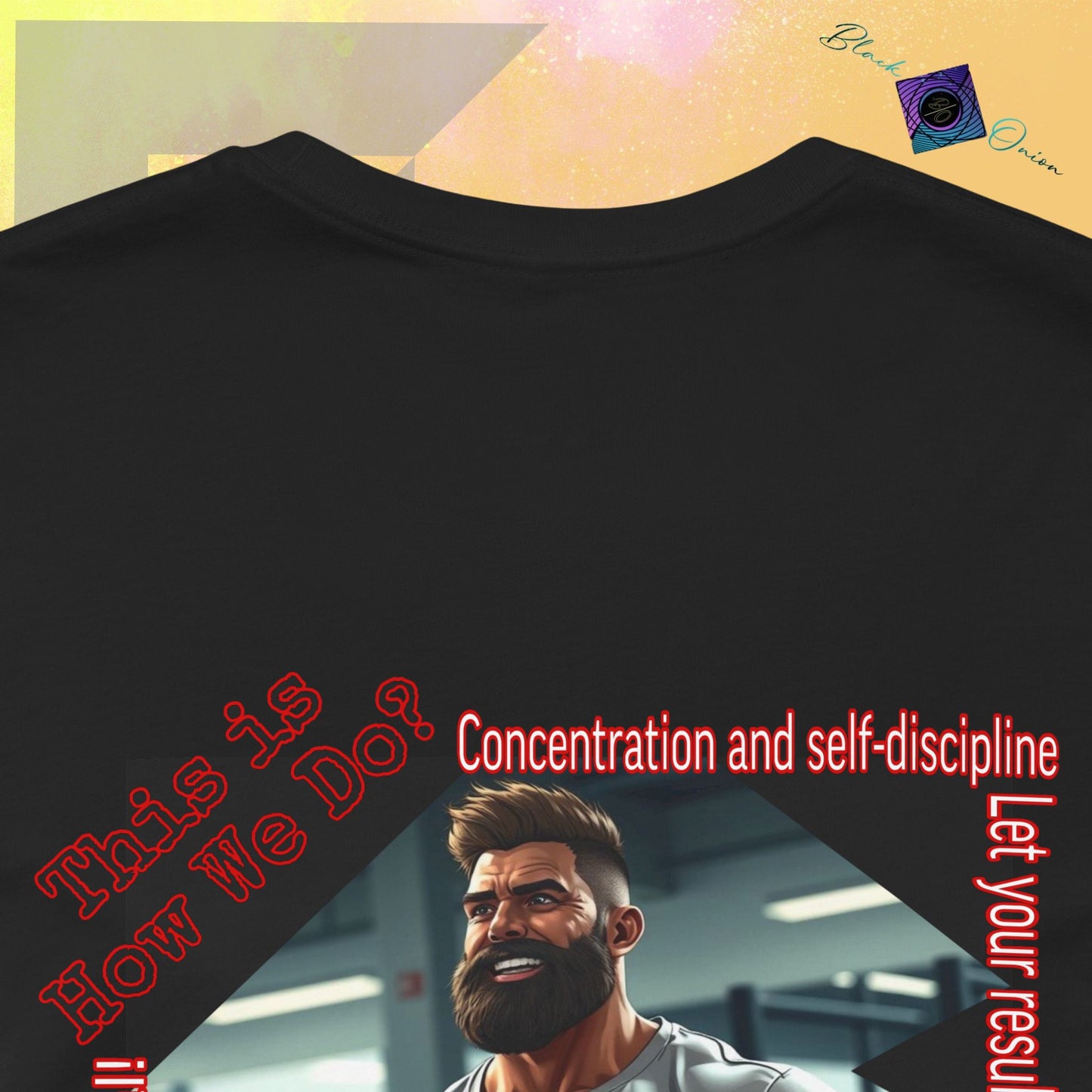 BlackOnion T-Shirt with Workout Motif ‘Unstoppable ‘💪🔥🫵