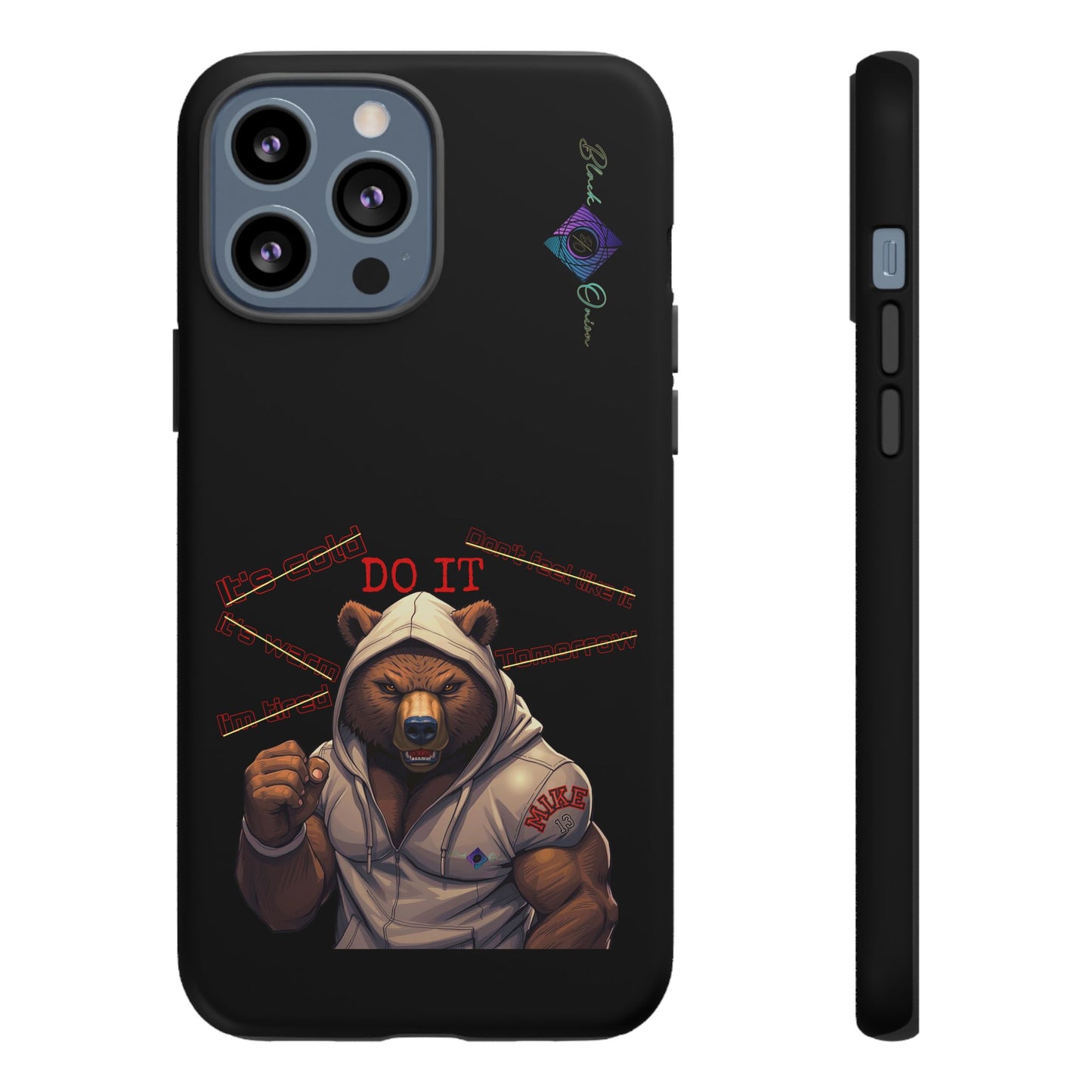 BlackOnion Brand New Phone Case - with Motivational Workout Motif’Do it ‘💪🔥🫵