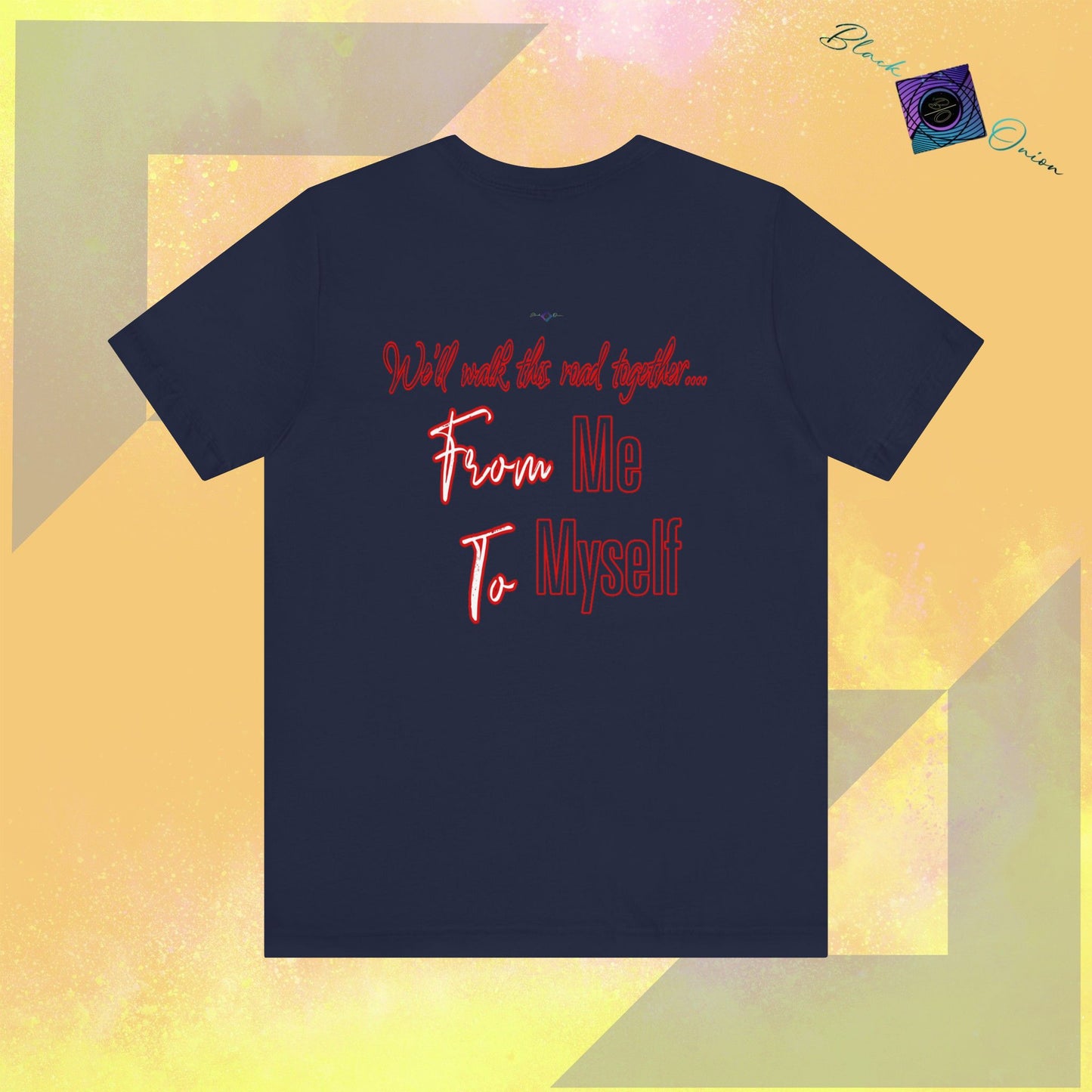 BlackOnion T-Shirt with Workout Motif V4โ From Me ,To Myself'๐ฅ๐ช๐ซต