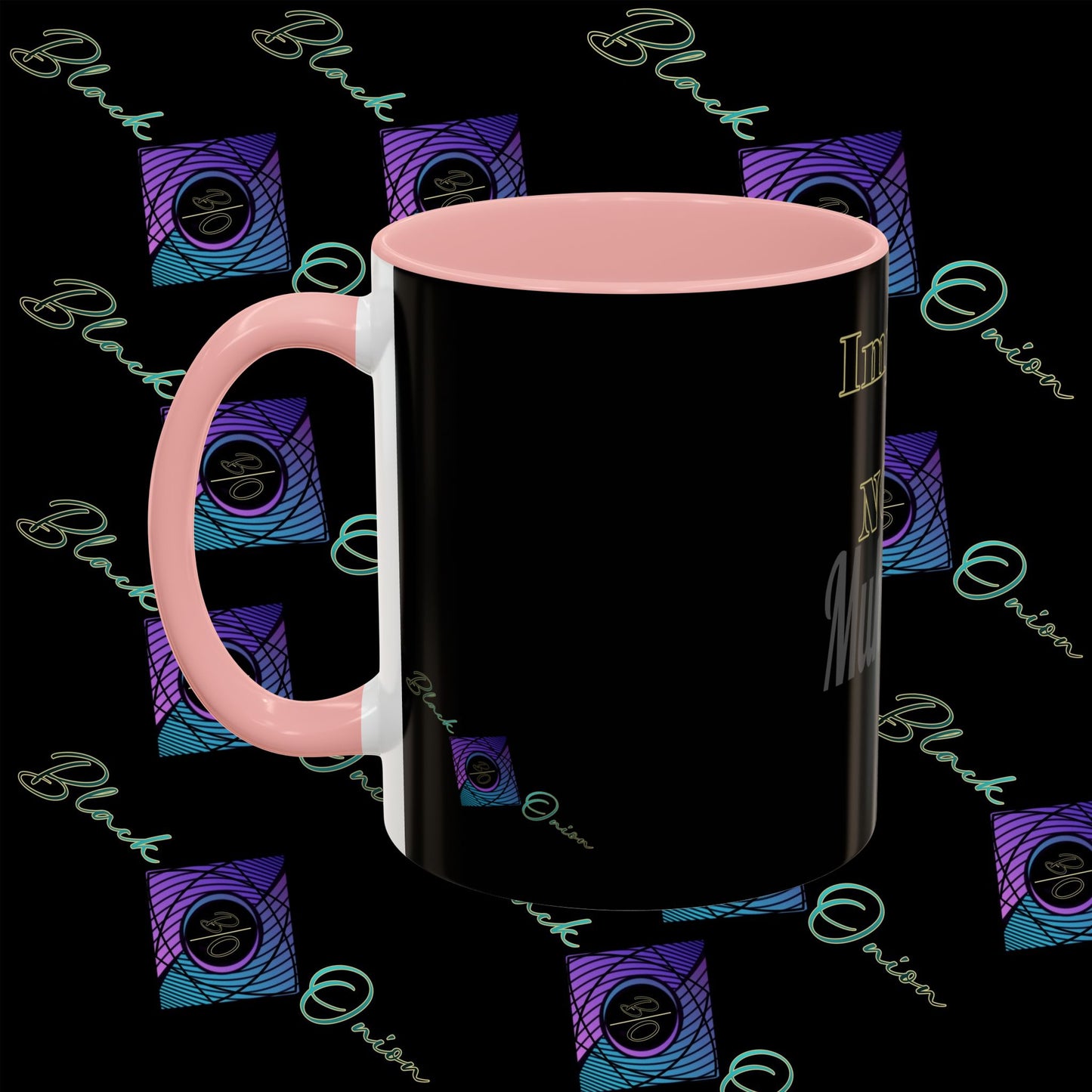 BlackOnion Coffee Mug 2 with Workout Motif ‘Impossible is NothingV2’🫵🔥💪