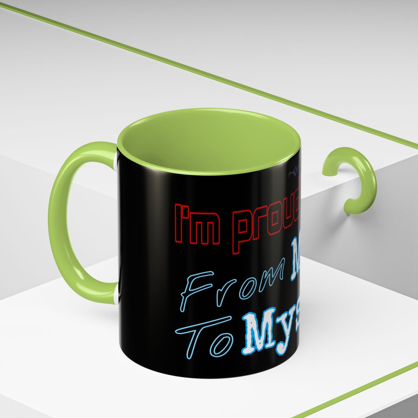 BlackOnion Coffee Mug 2 with Workout Motif ‘ I’m proud of you’🫵🔥💪