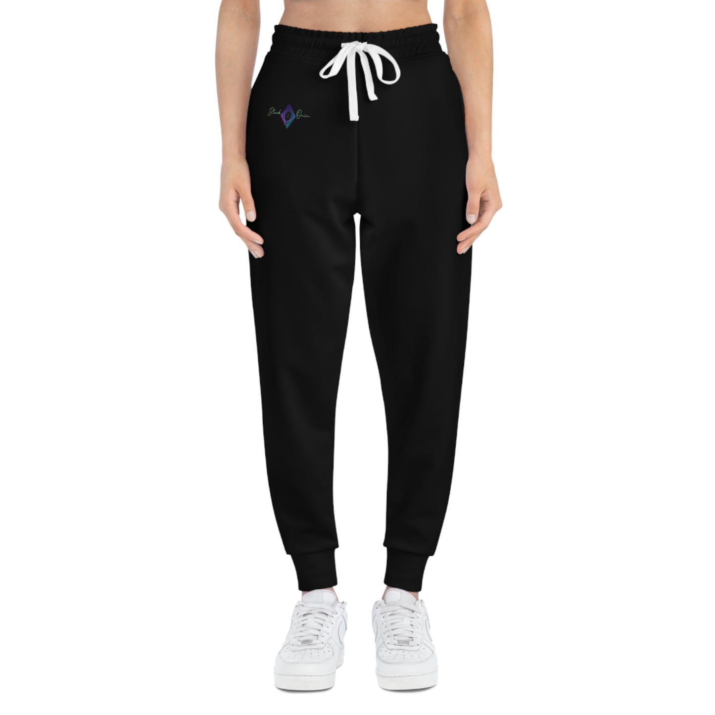 BlackOnion Trendy Athletic Joggers with Workout Motif 🔥💪🫵