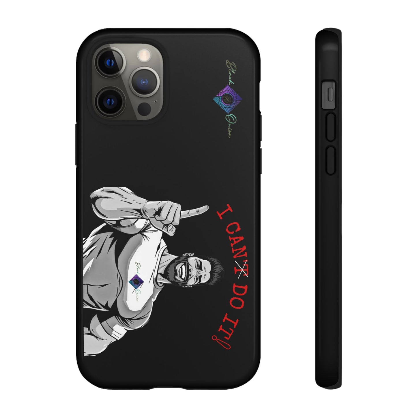 BlackOnion Brand New Phone Case - with Motivational Workout Motif’I Can Do It ‘💪🔥🫵