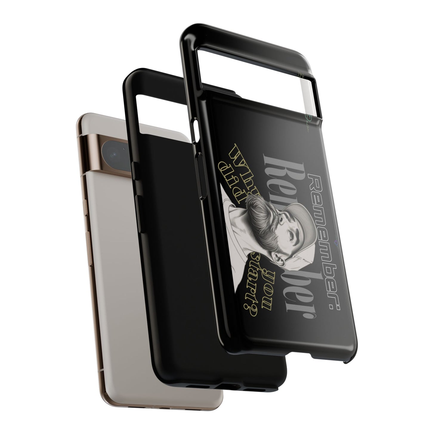BlackOnion Brand New Phone Case - with Motivational Workout Motif’Remember ‘💪🔥🫵