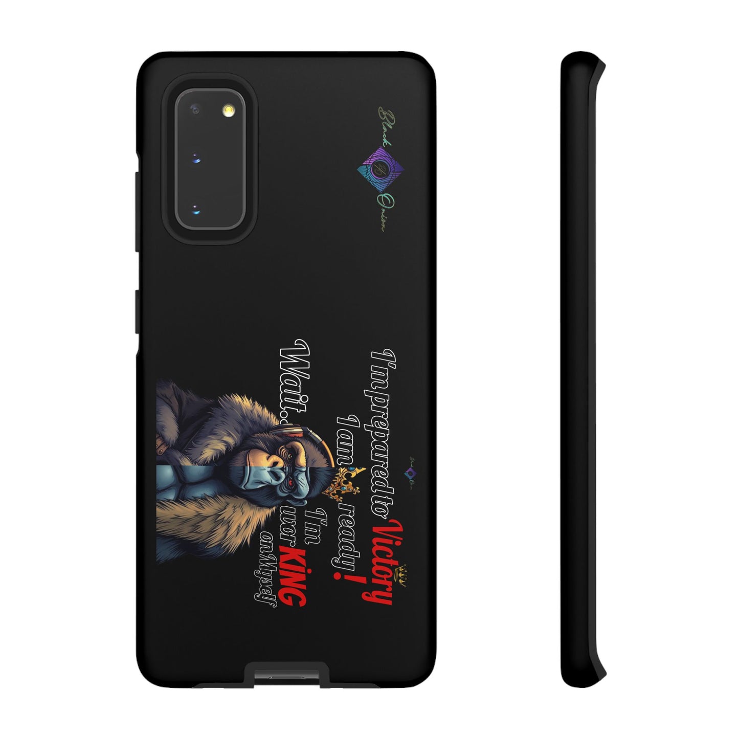 BlackOnion Brand New Phone Case - with Motivational Workout Motif’Victory 👑‘💪🔥🫵