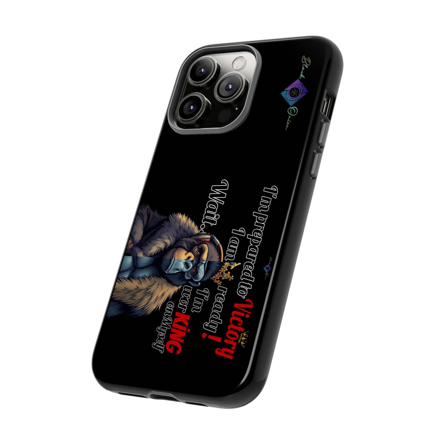 BlackOnion Brand New Phone Case - with Motivational Workout Motif’Victory 👑‘💪🔥🫵