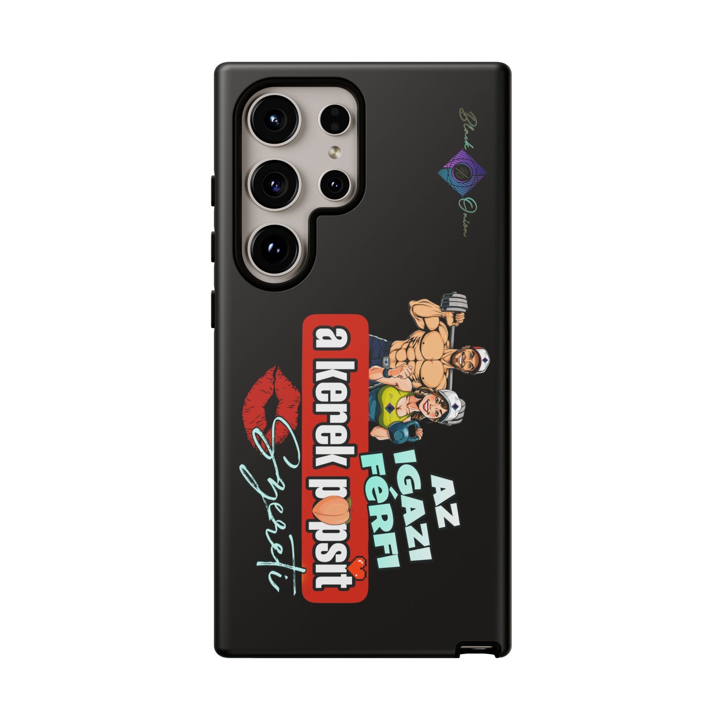 BlackOnion Brand New Phone Case - with Motivational Workout Motif ‘Az igazi férfi ‘💪🔥🫵