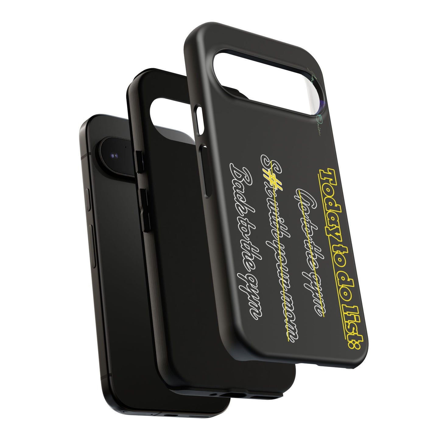 BlackOnion Brand New Phone Case - with Motivational Workout Motif’Today to do list ‘💪🔥🫵