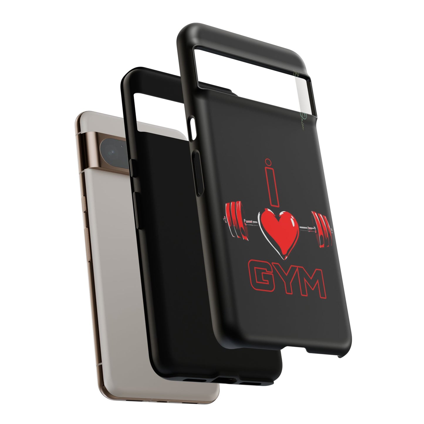 BlackOnion Brand New Phone Case - with Motivational Workout Motif’I Love Gym ‘💪🔥🫵