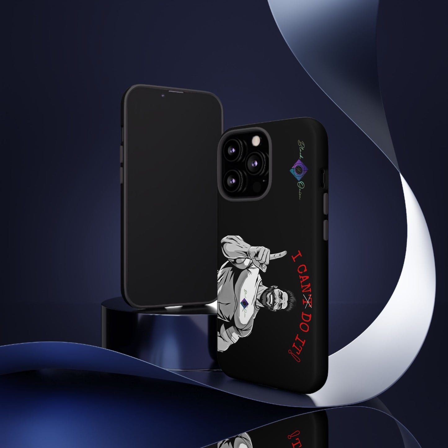 BlackOnion Brand New Phone Case - with Motivational Workout Motif’I Can Do It ‘💪🔥🫵