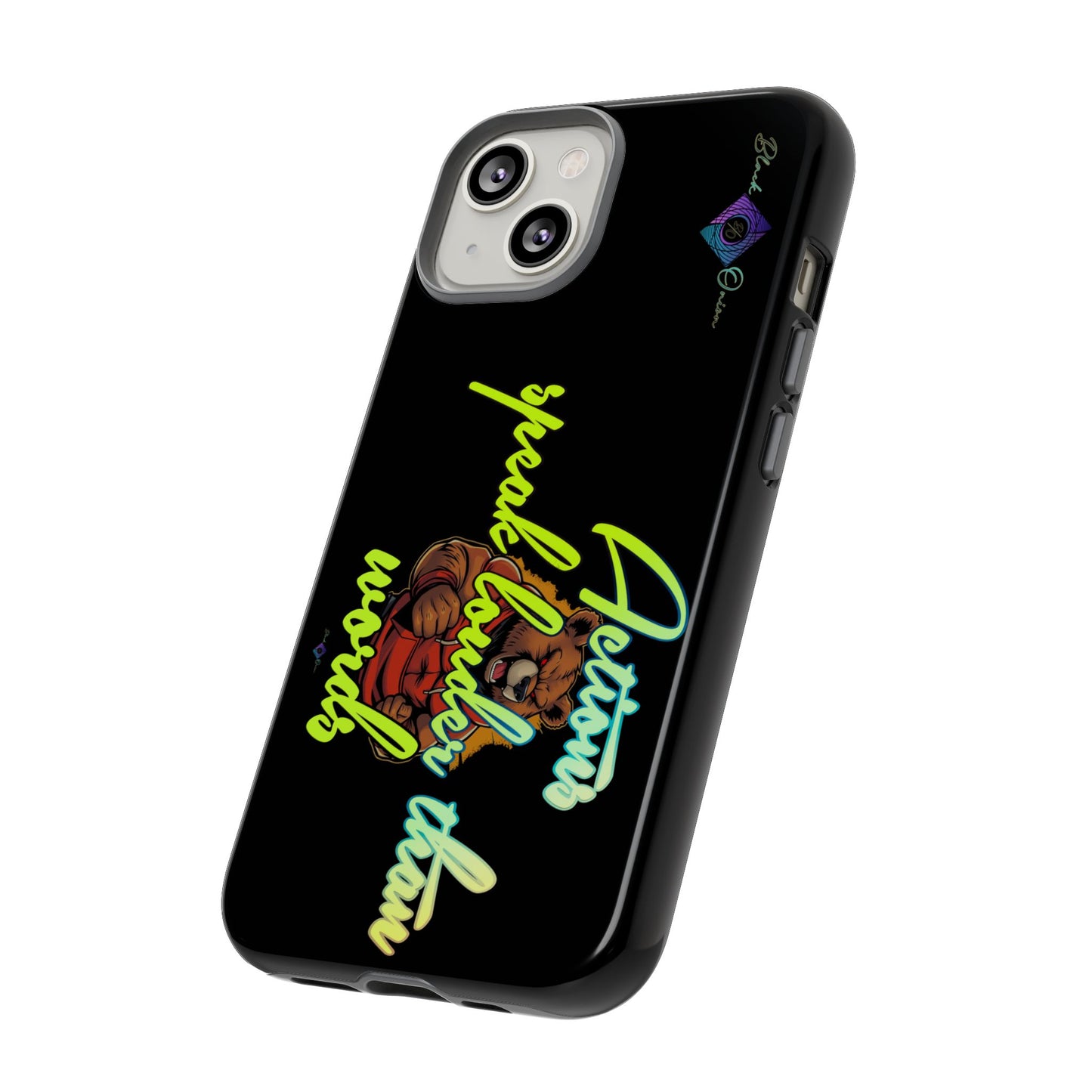 BlackOnion Brand New Phone Case - with Motivational Workout Motif ‘Actions speak lauder ‘💪🔥🫵